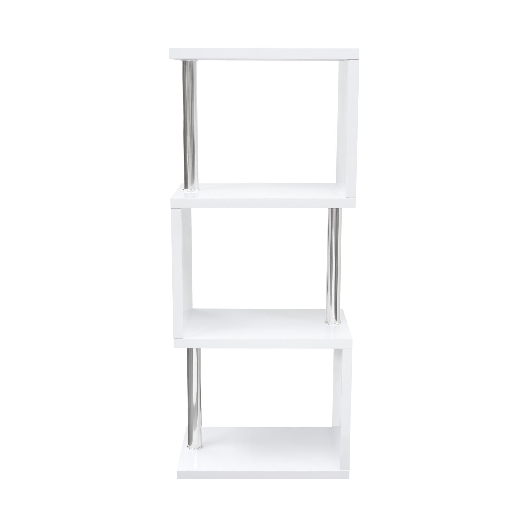 small white shelving unit