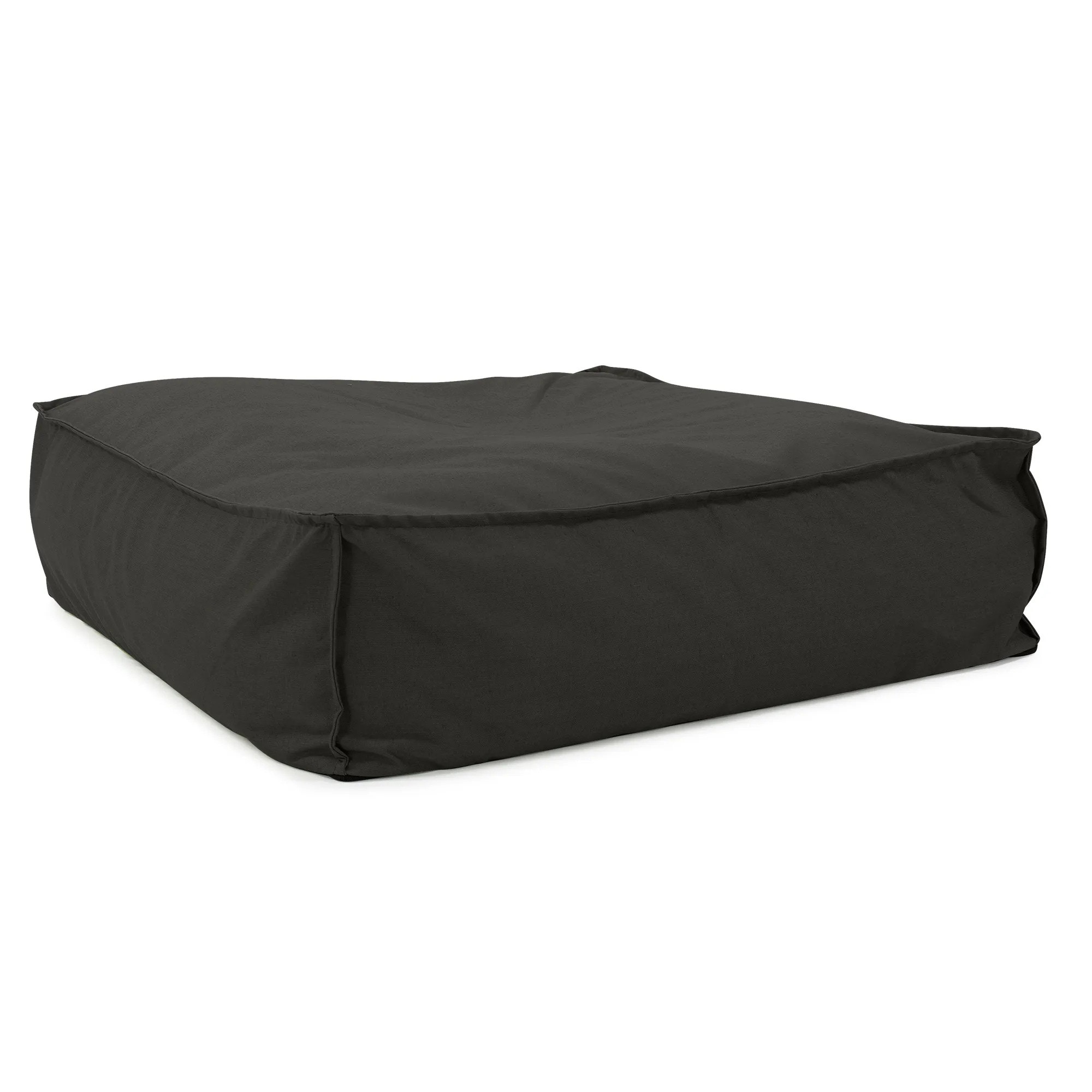 Howard Elliott Outdoor Square Floor Pouf- Seascape Charcoal Q874-460