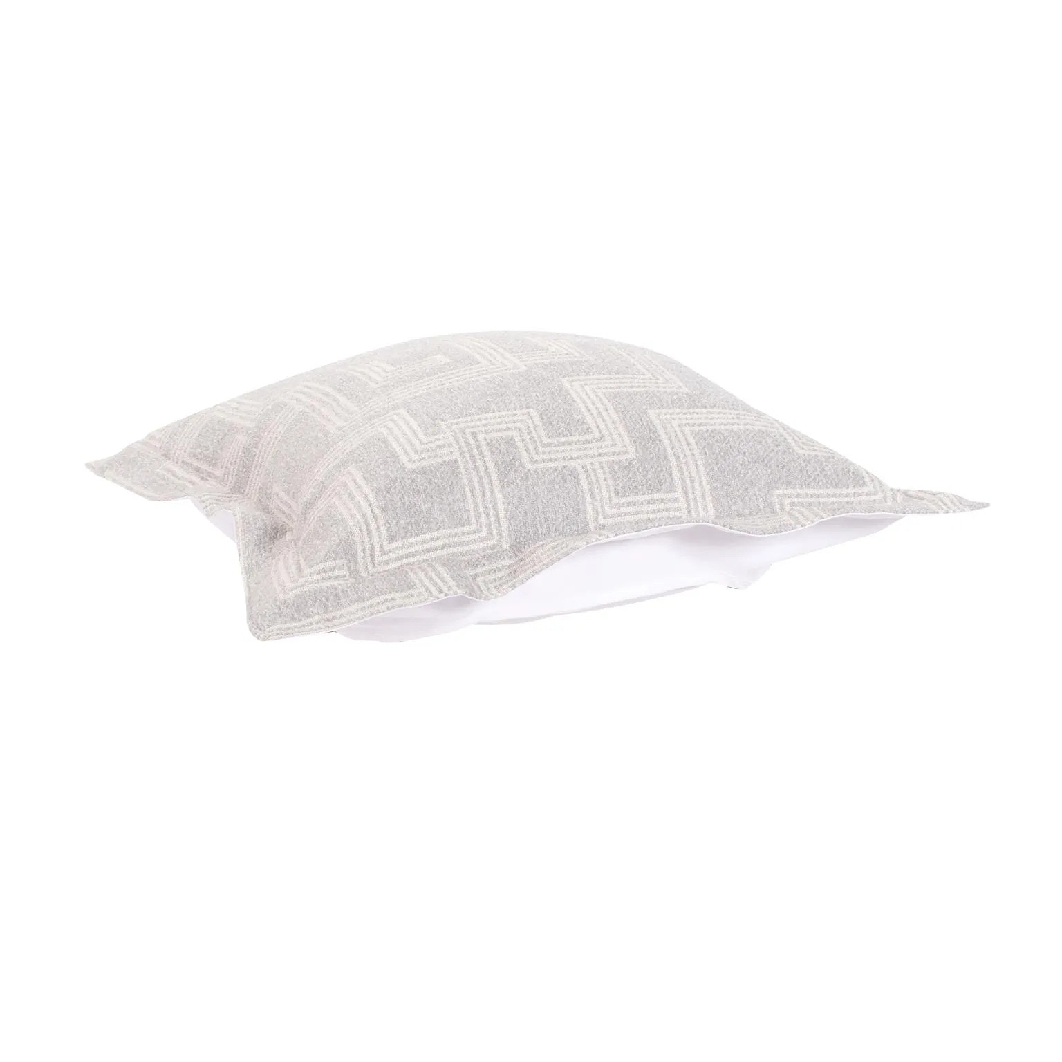 Howard Elliott Indoor/Outdoor Puff Ottoman Cover & Cushion Syros Fog Q310-1353P