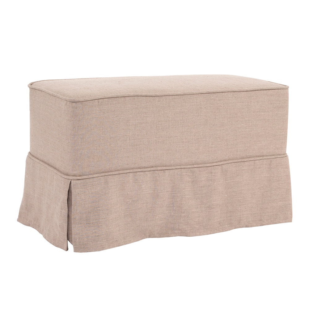Howard Elliott Universal Bench Linen Slub Natural - Skirted 130-610S