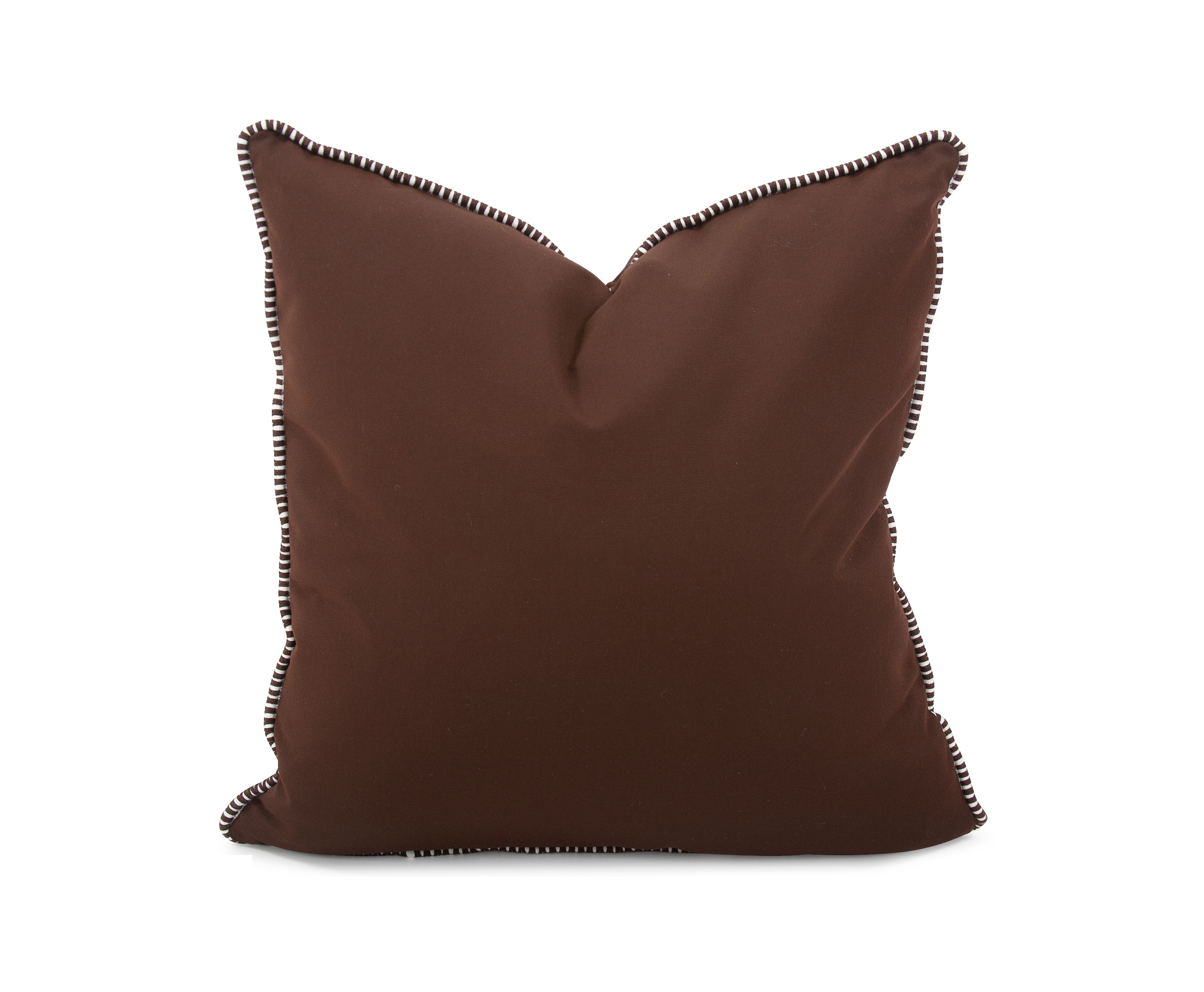 Howard Elliott 20 x 20 Outdoor Pillow with Dec Cord, Seascape Chocolate- Poly Insert Q2-462C