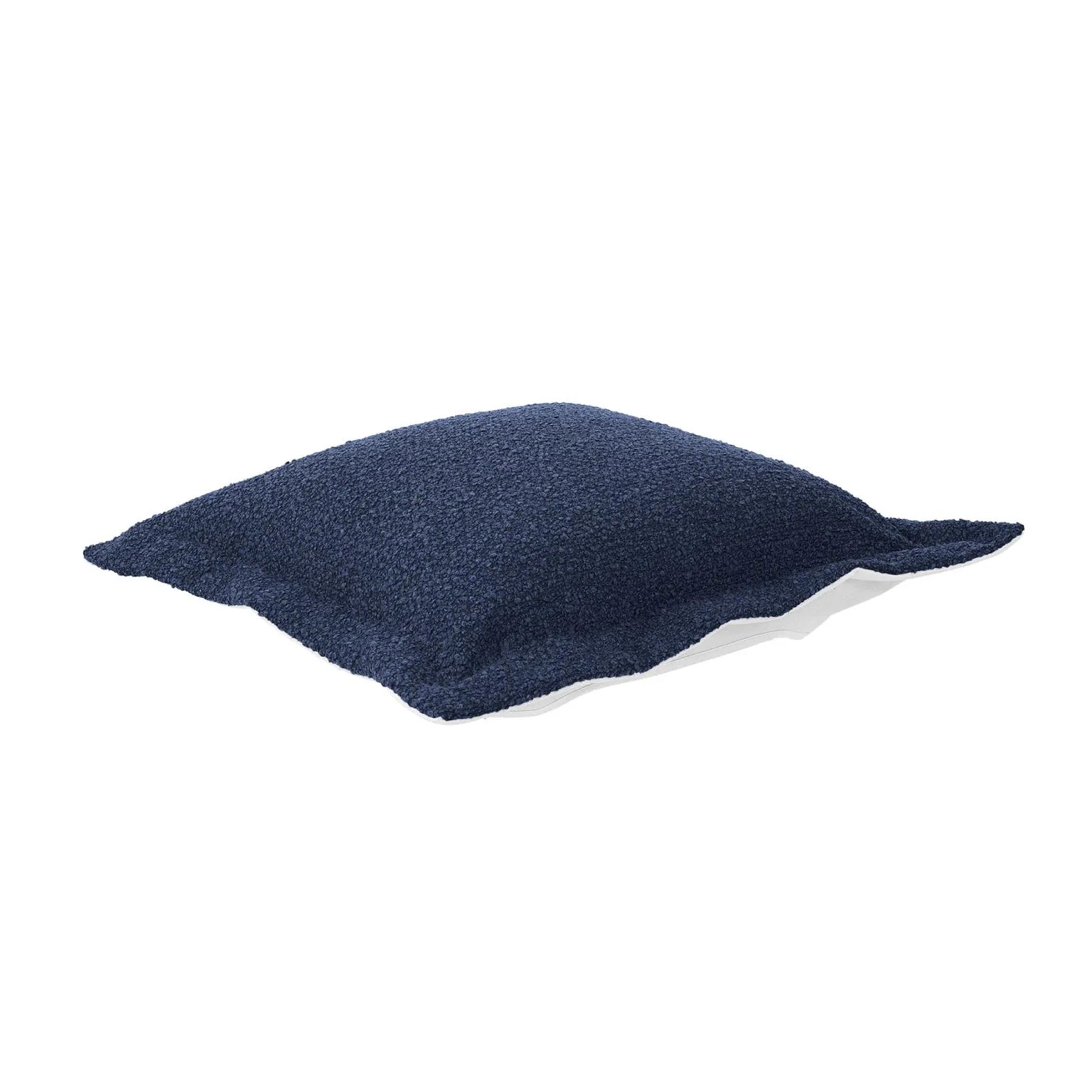 Howard Elliott Patio Scroll Puff Ottoman Cover & Cushion- Alicante Indigo Q310-1341P