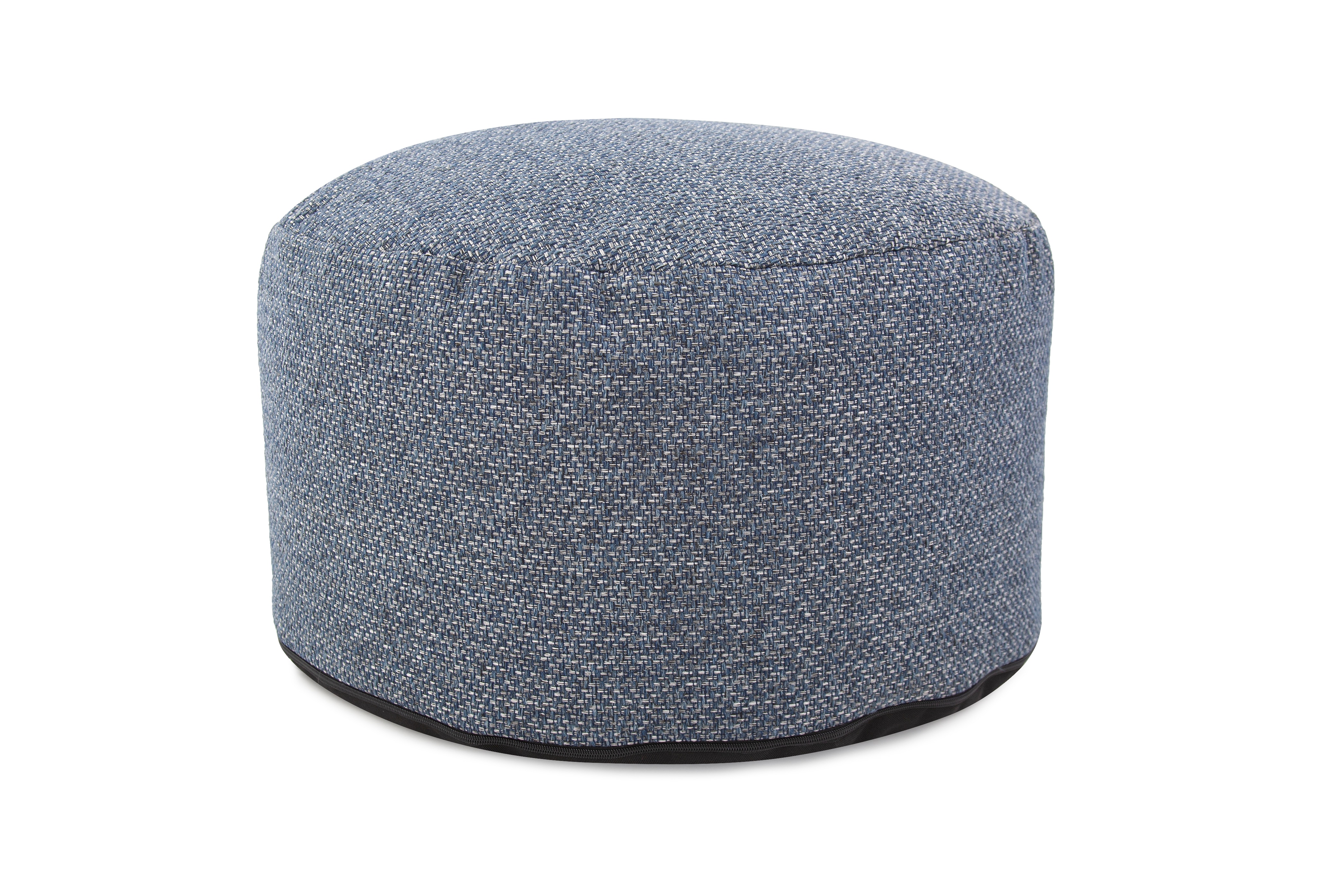 Howard Elliott Round Foot Pouf Panama Indigo 871-1287