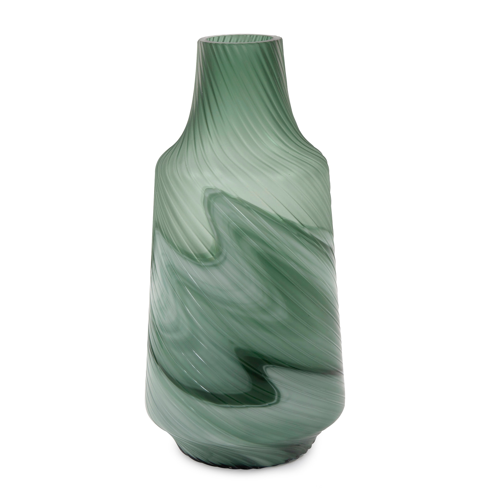 Howard Elliott Teal Swirl Vase Large 44040