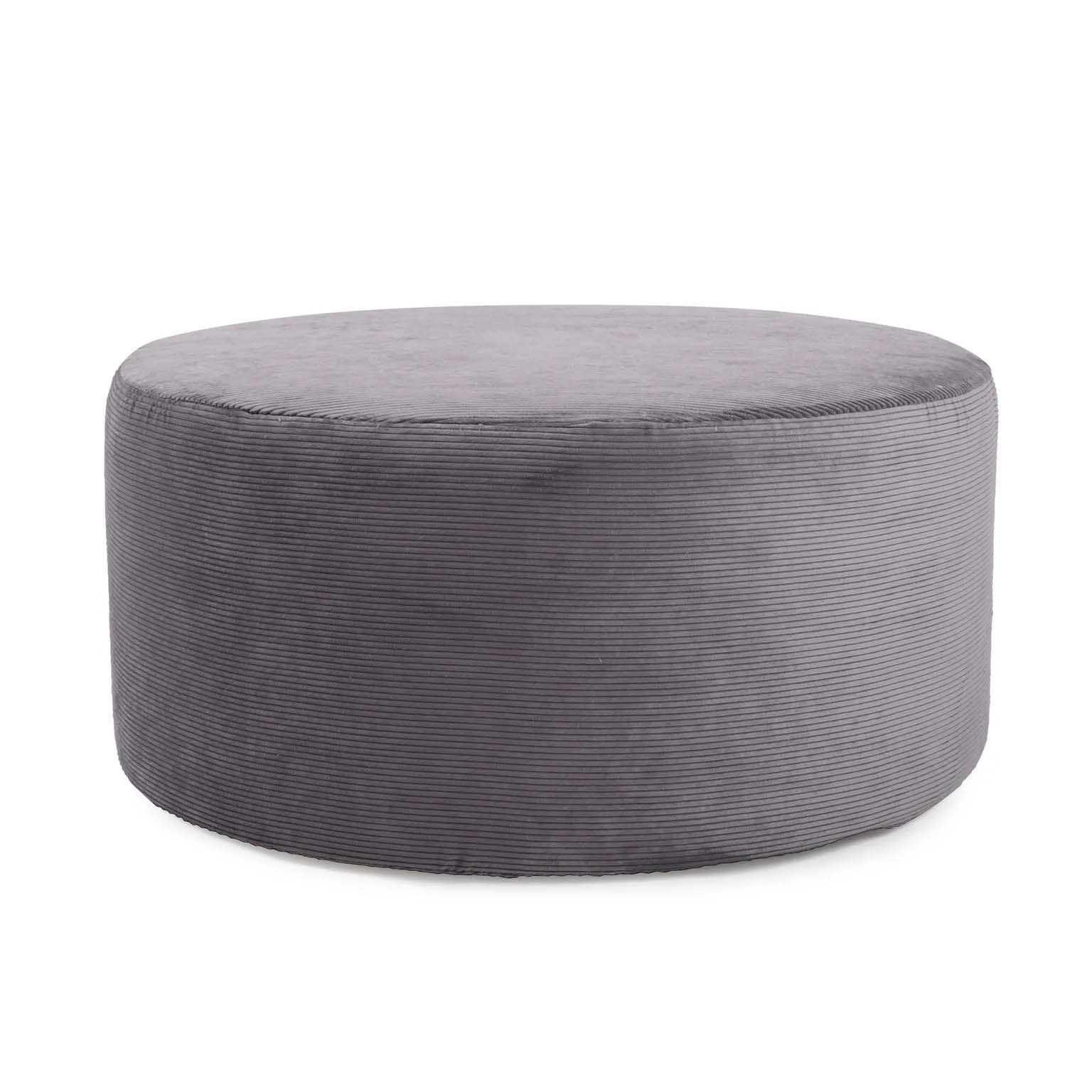 Howard Elliott Universal 36 Round Ottoman Pana Charcoal 132-1346