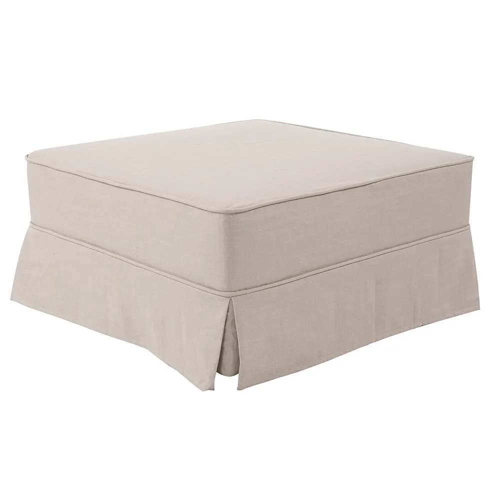 Howard Elliott Universal 36 Square Cover Linen Slub Natural Skirted -Cover Only C133-610S