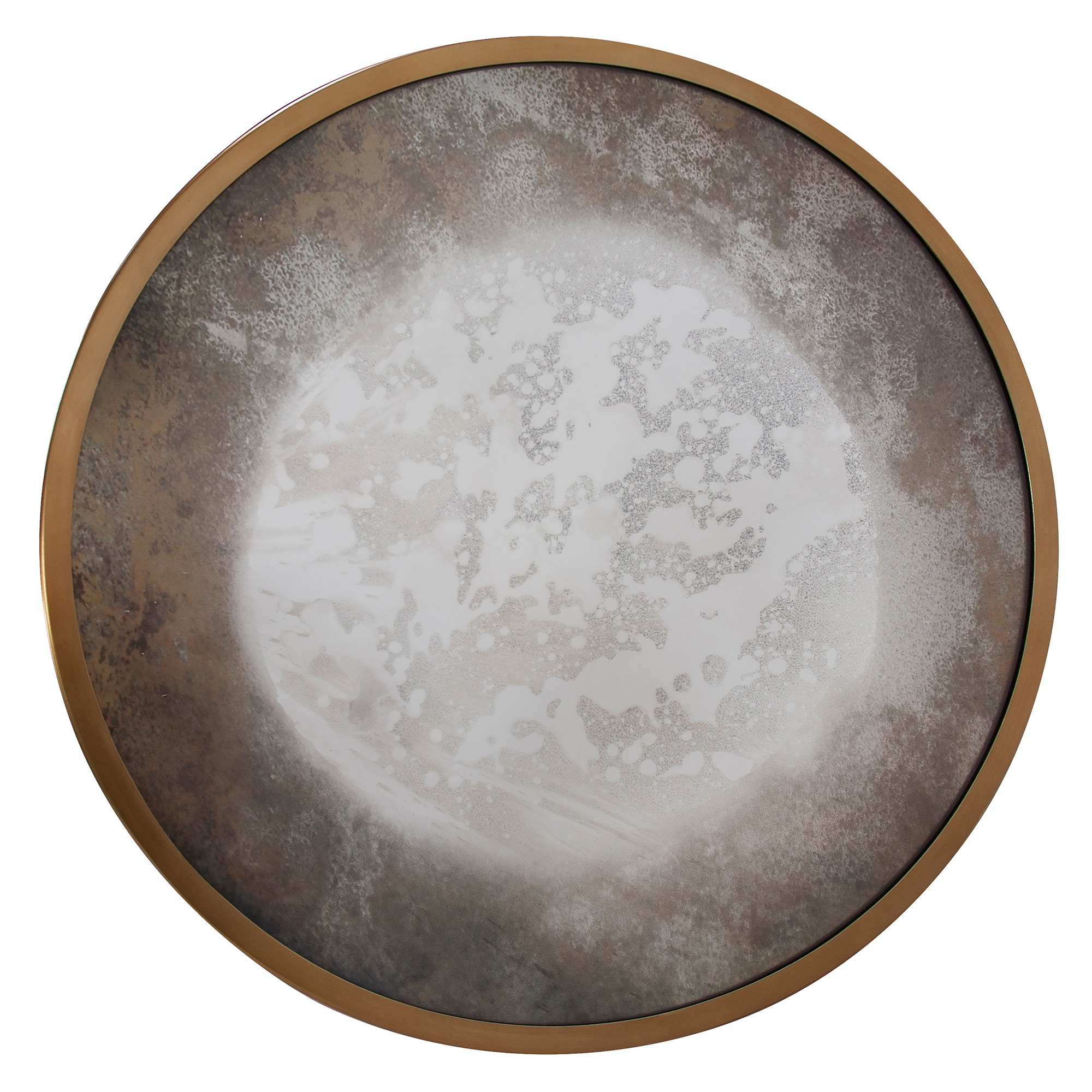 Howard Elliott Albizzi Round Antiqued Mirror 140002