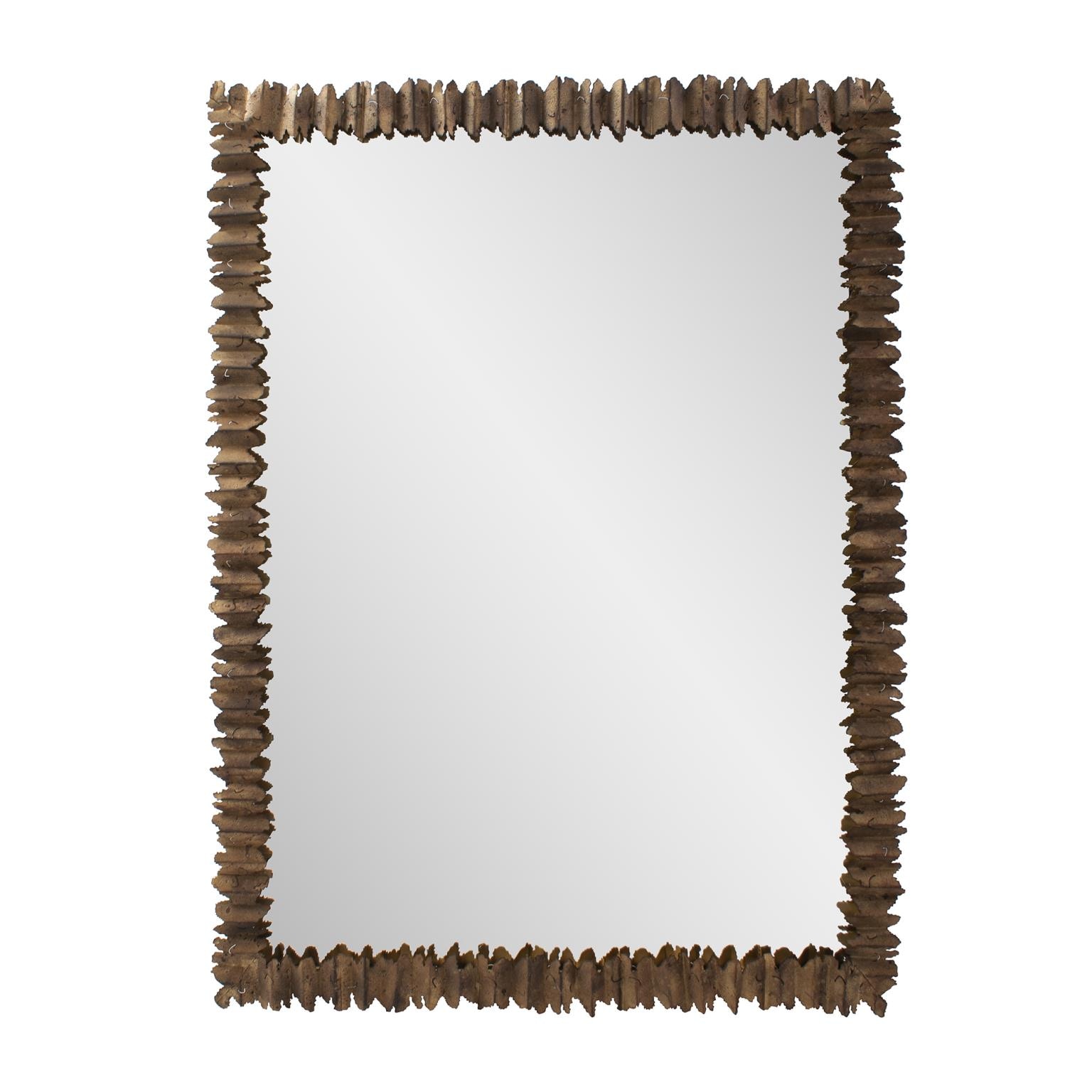 Howard Elliott Alberto Gio Salvaged Metal Bronzed Mirror 170030
