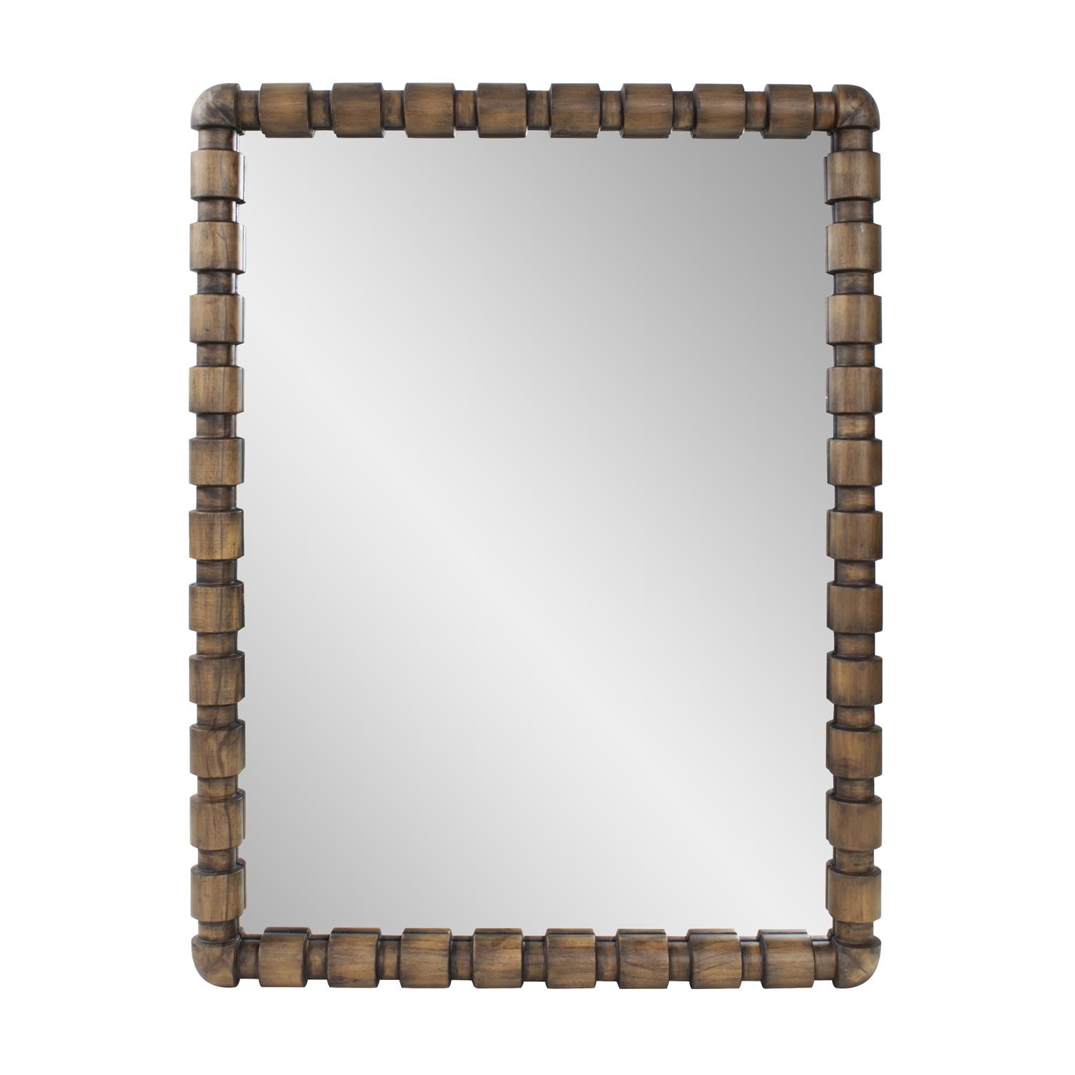 Howard Elliott Wooden Bobbin Vanity Mirror 170094