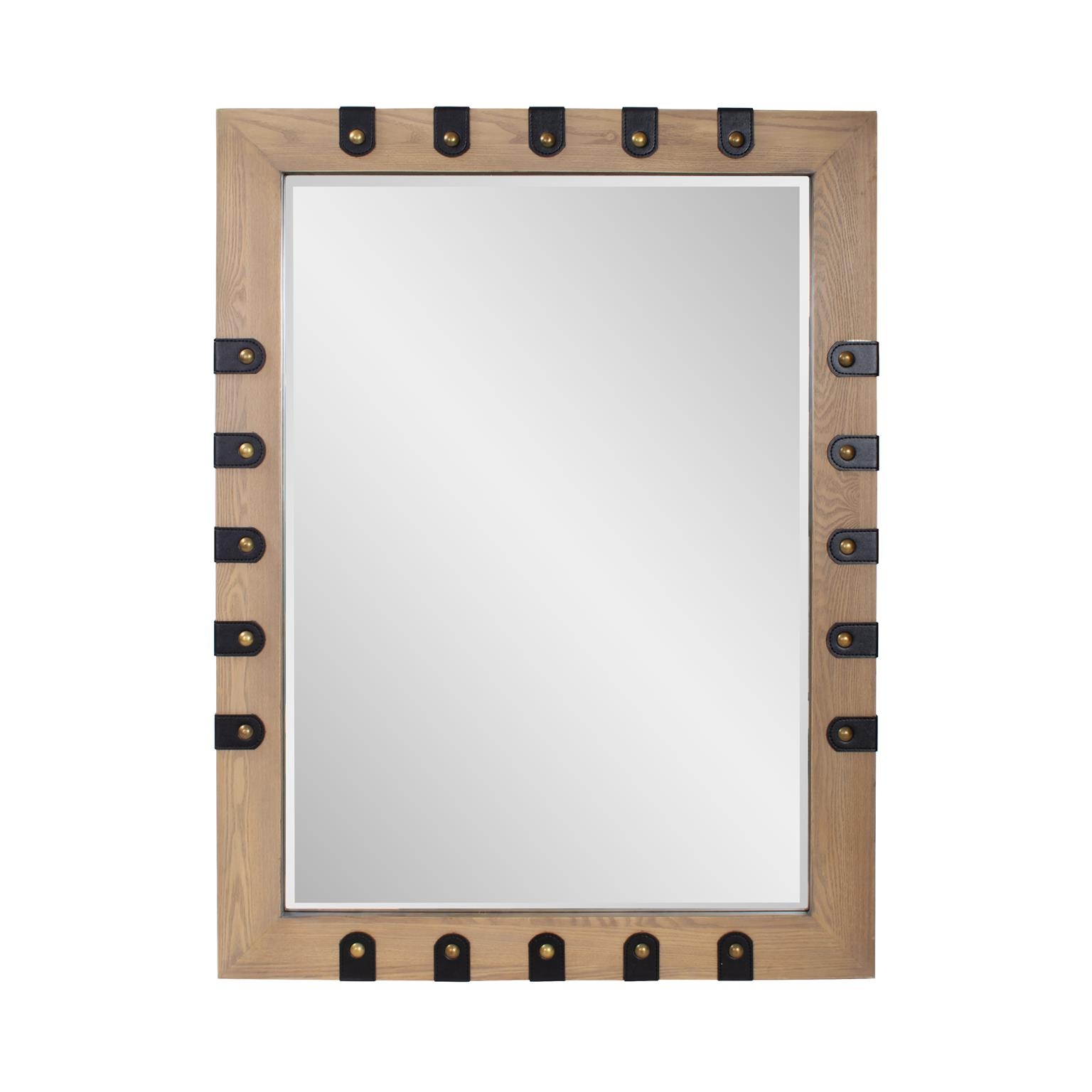 Howard Elliott Robin Bsron Leather Wrapped Mirror 170097