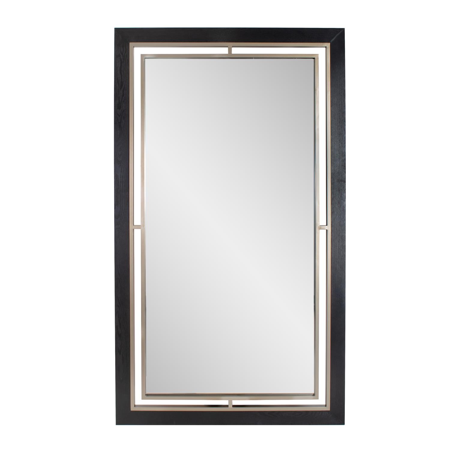 Howard Elliott Bertola Oversized Mirror in a Wooend and Metal Frame 170111