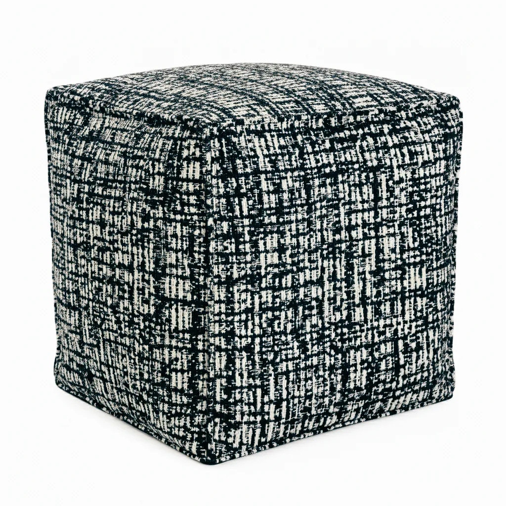 Howard Elliott Milos Navy Indoor Outdoor Square Pouf Q873-1388