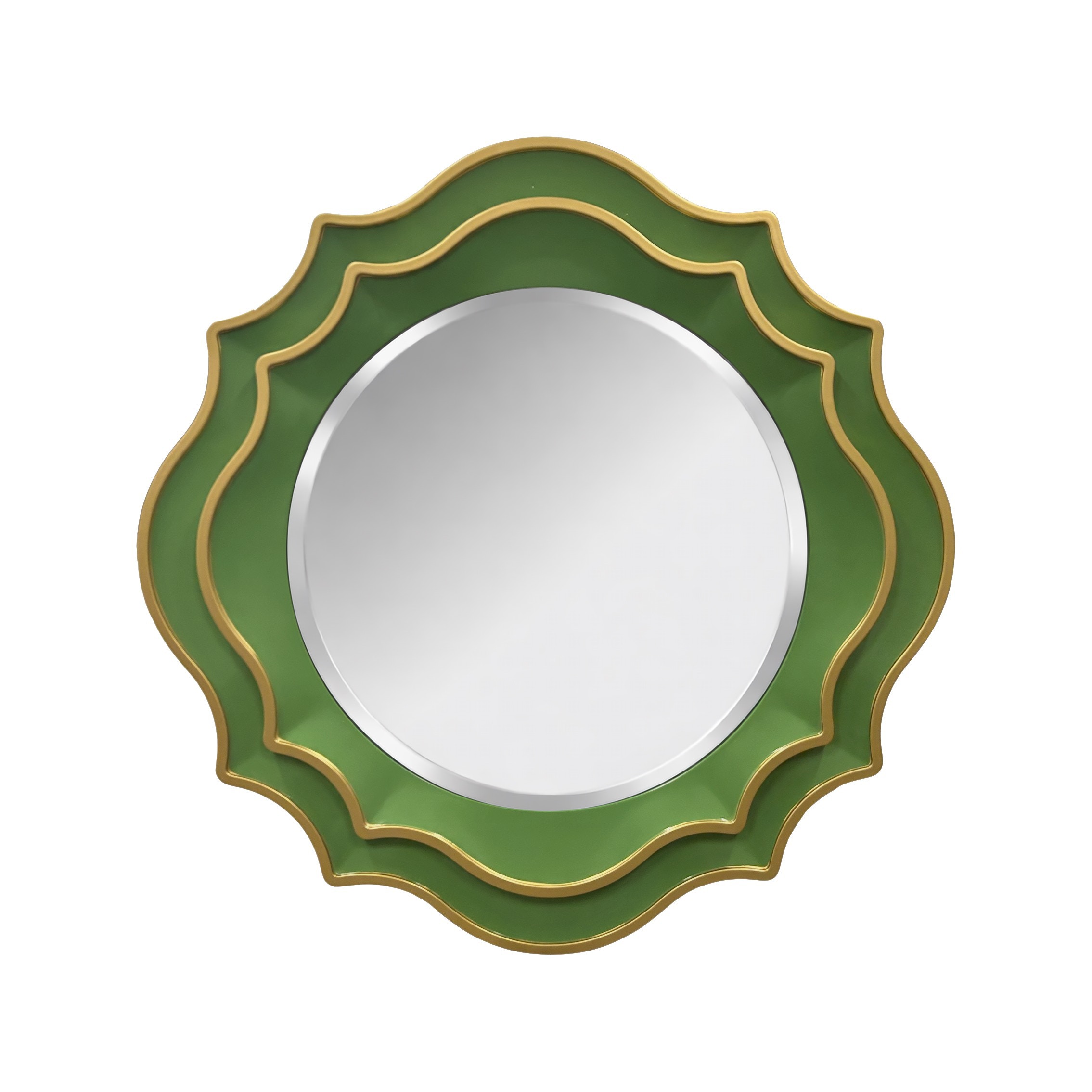 Howard Elliott Ethan Round Mirror Green 180038