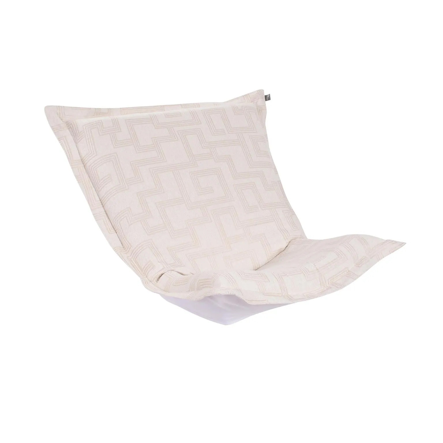 Howard Elliott Indoor/Outdoor Puff Chair Cover & Cushion Syros Natural Q300-1352P