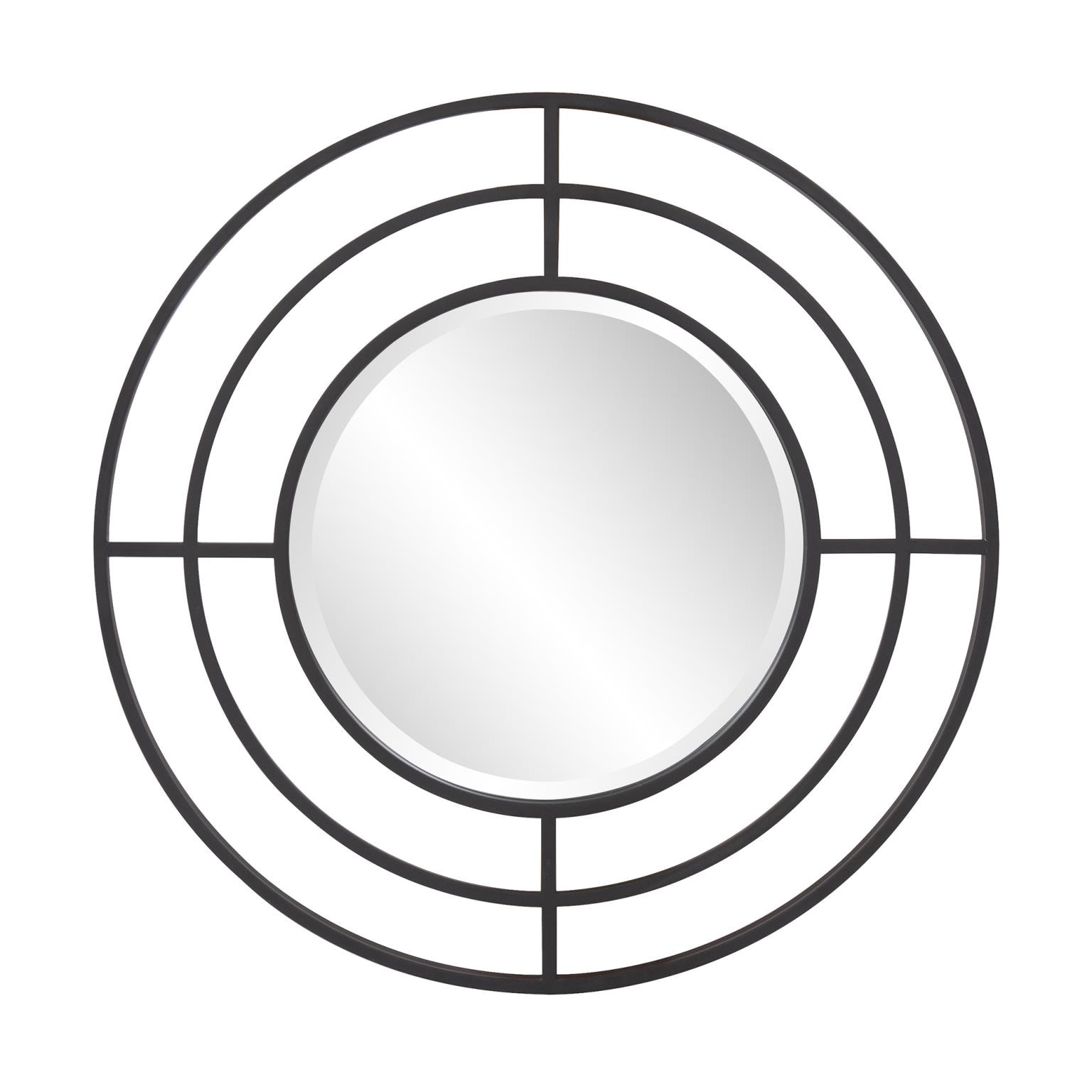 Howard Elliott Bullseye Round Iron Mirror 19146