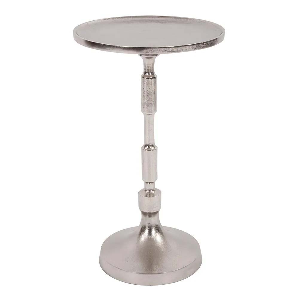 Howard Elliott Candlestick Nickel Martini Table 230033