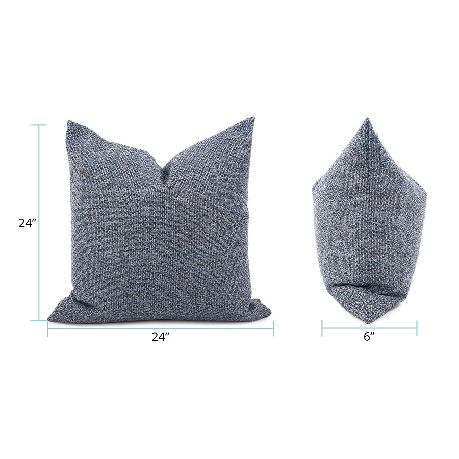 Howard Elliott 24 x 24 Pillow Panama Indigo - Down Insert 3-1287F