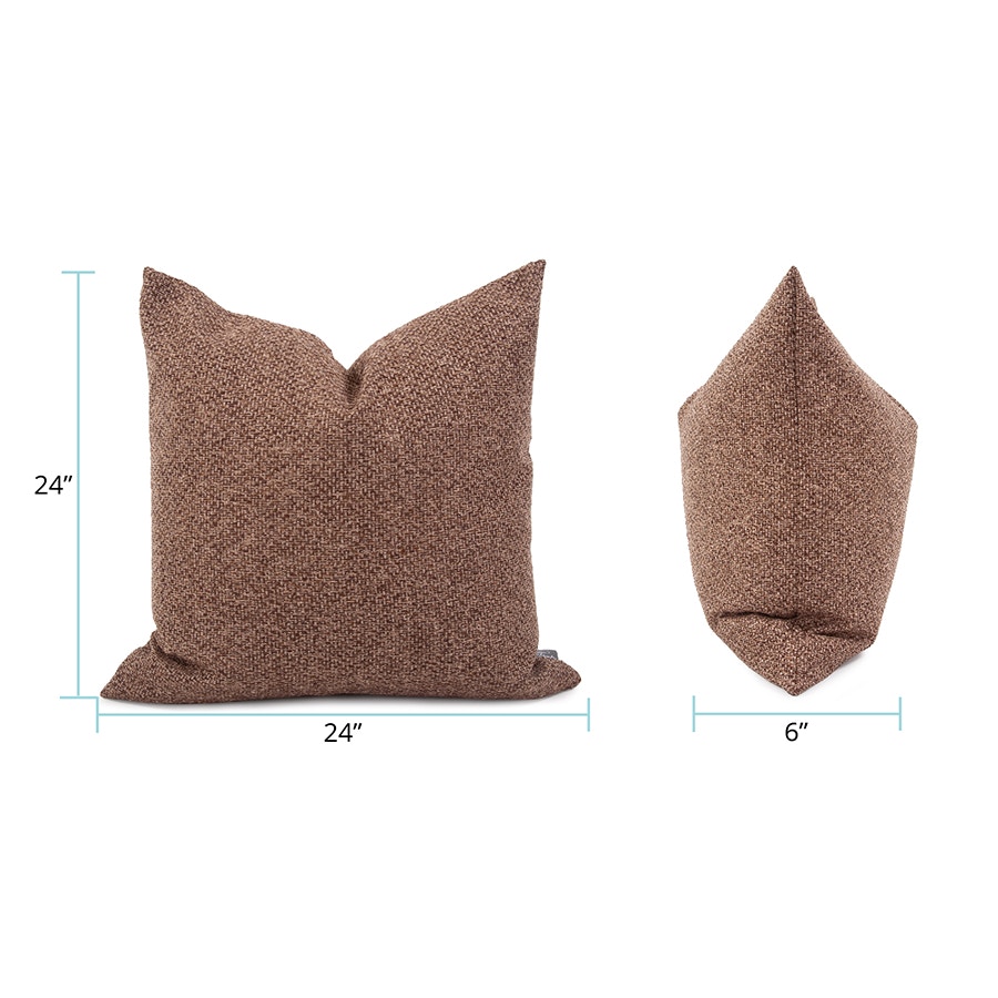 Howard Elliott 24 x 24 Pillow Panama Chocolate - Down Insert 3-1288F