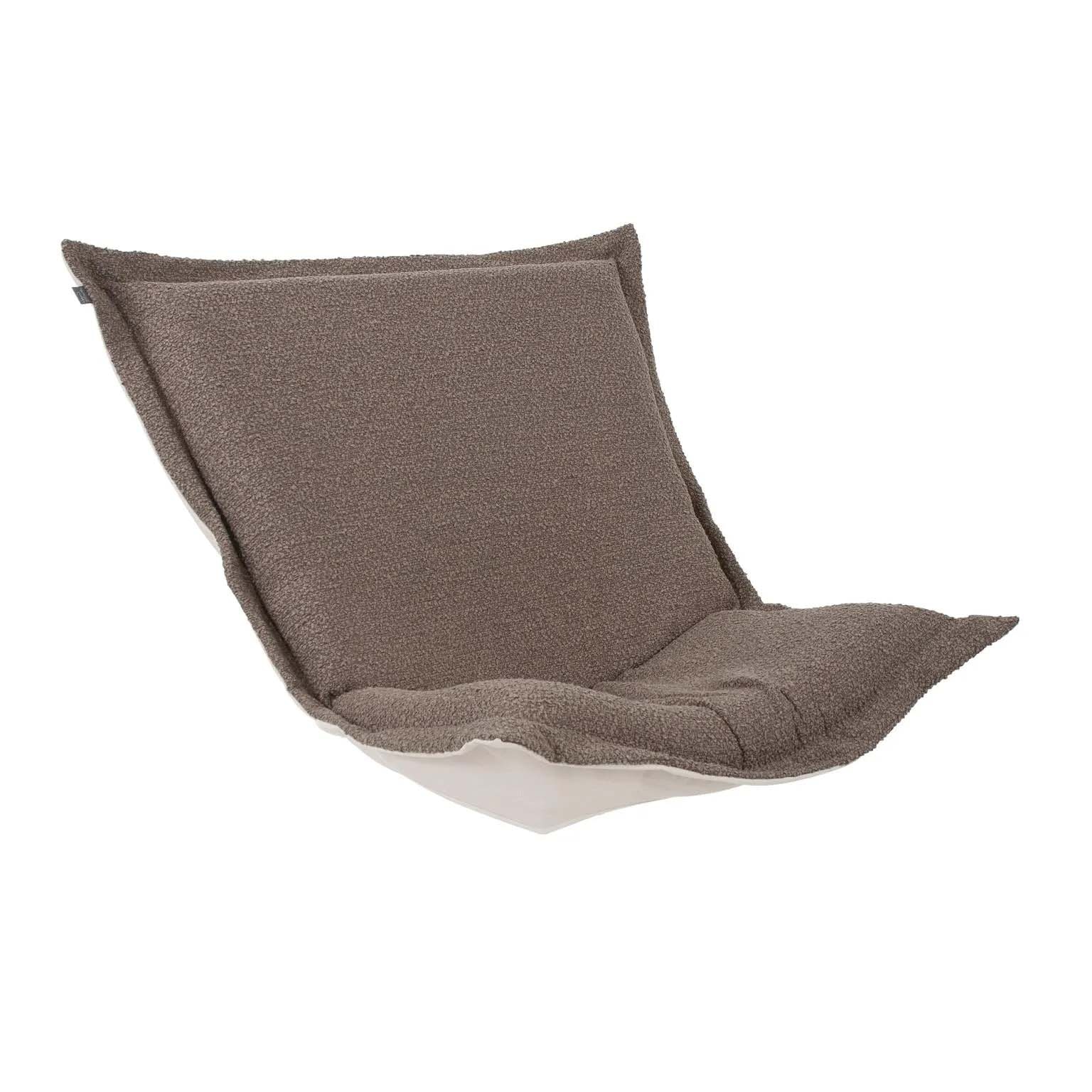 Howard Elliott Scroll Puff Chair Cover & Cushion- Barbet Chocolate/Natural 300-1262P