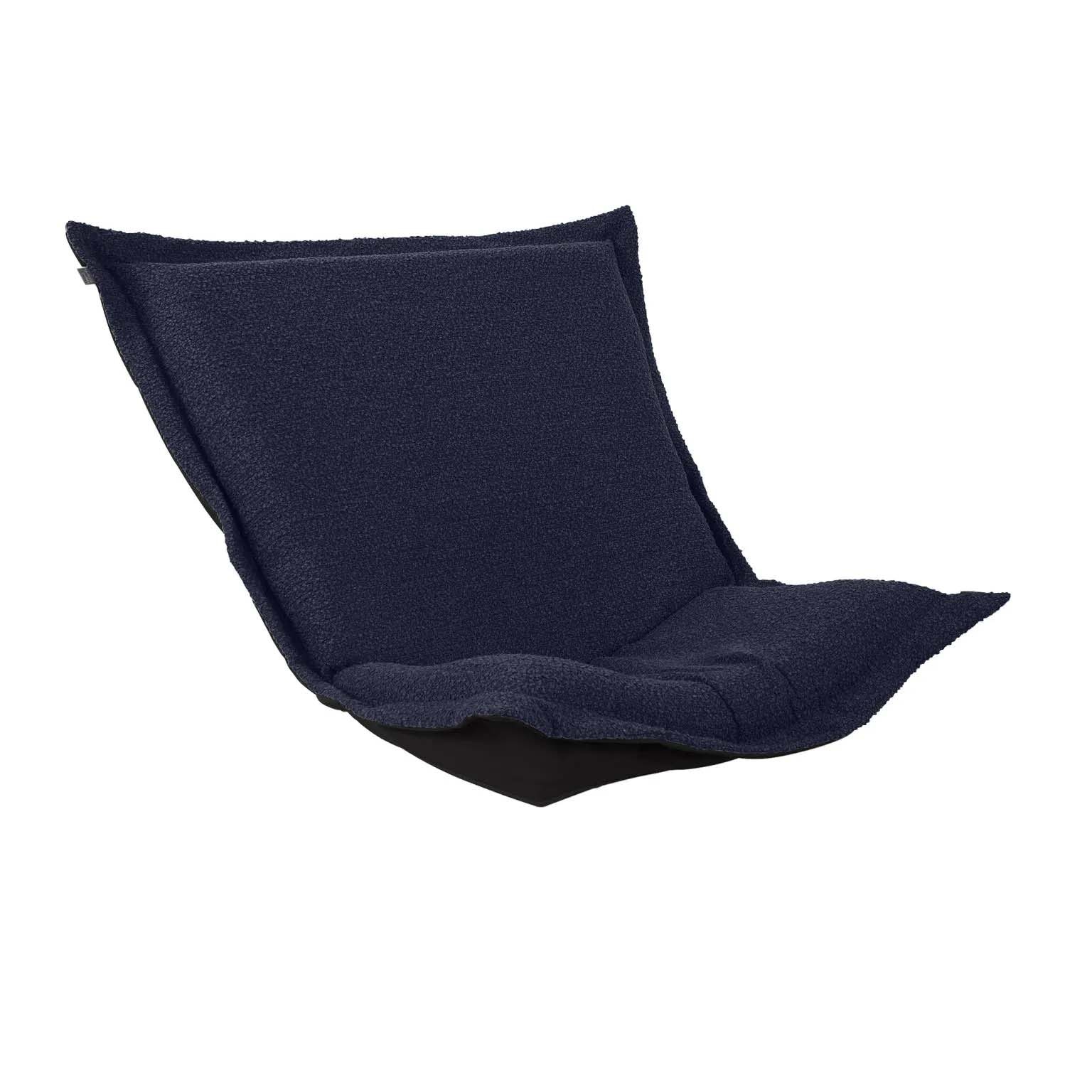Howard Elliott Scroll Puff Chair Cover & Cushion- Barbet Royal/Black 300-1263P