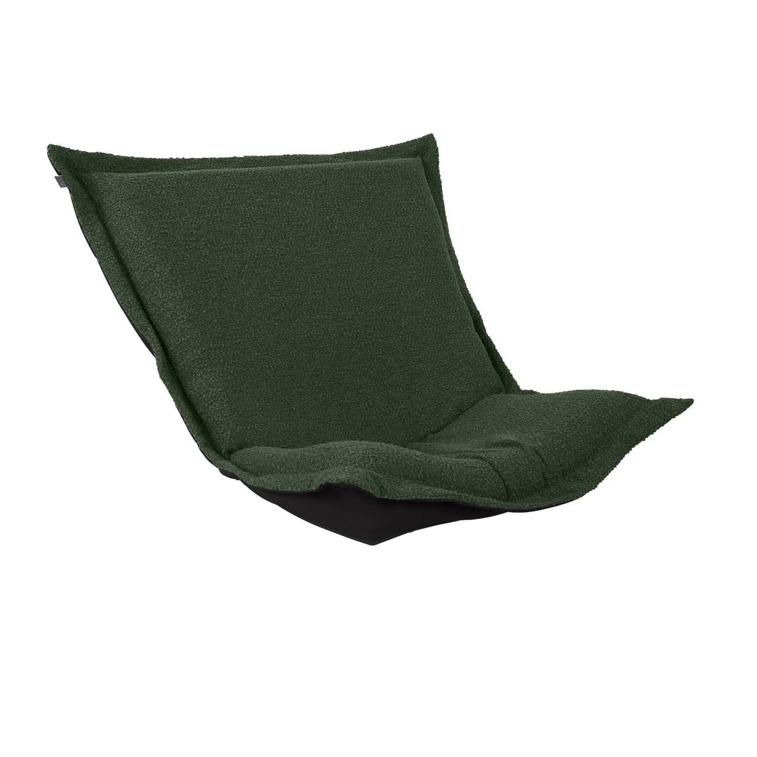 Howard Elliott Scroll Puff Chair Cover & Cushion- Barbet Forest/Black 300-1265P