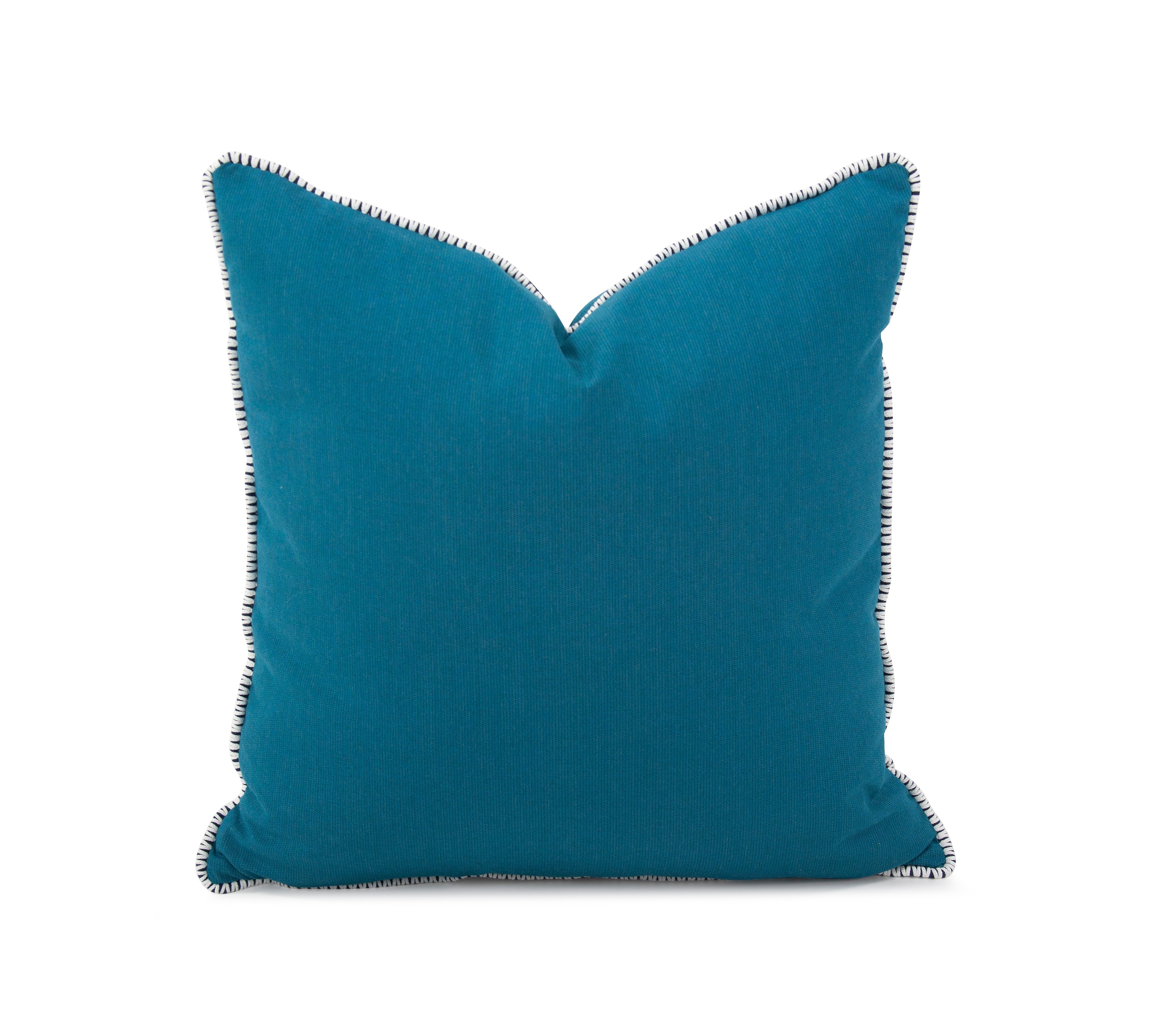 Howard Elliott 20 x 20 Outdoor Pillow with Dec Cord, Seascape Turquoise- Poly Insert Q2-298C