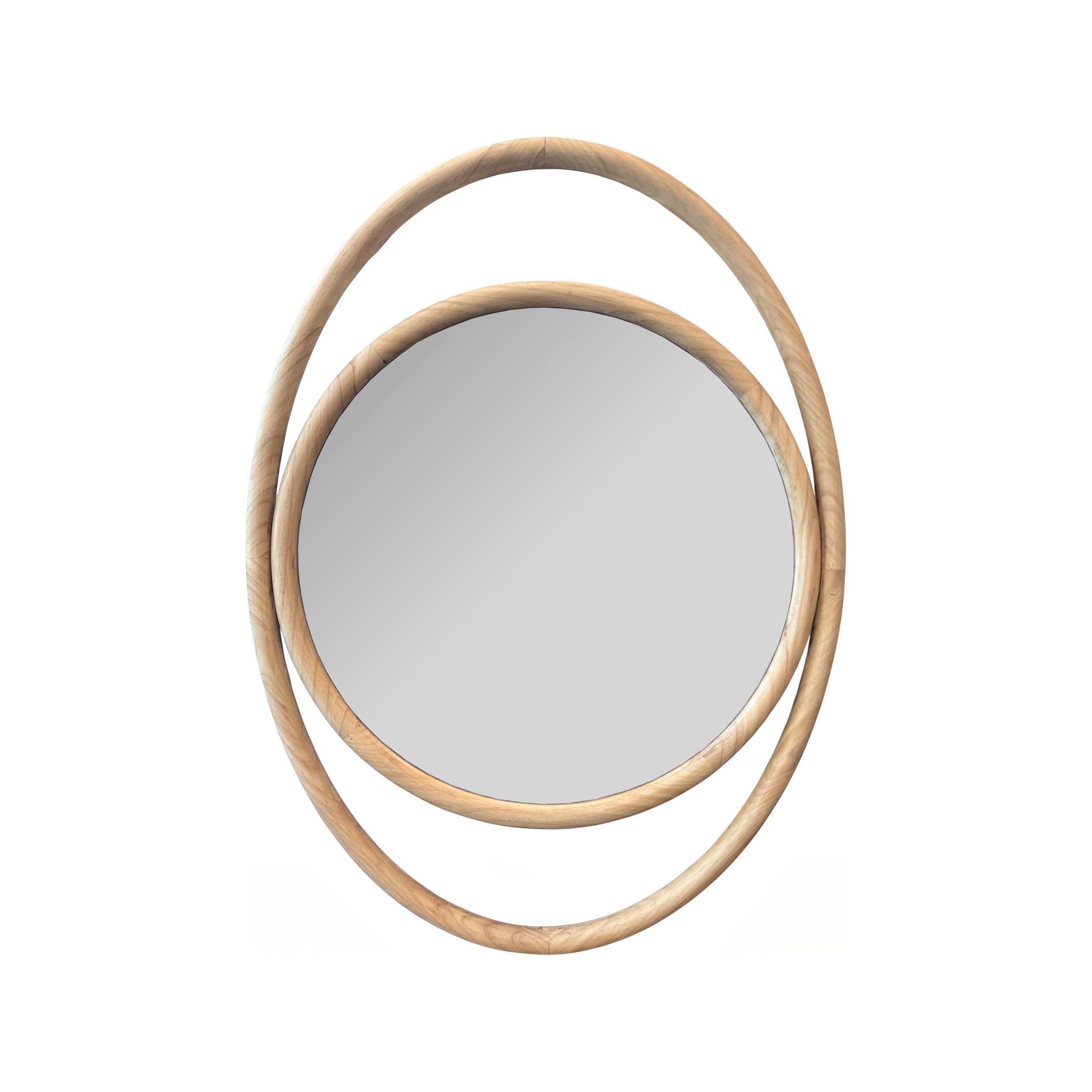 Howard Elliott Ocular Oval Wood Mirror 33064