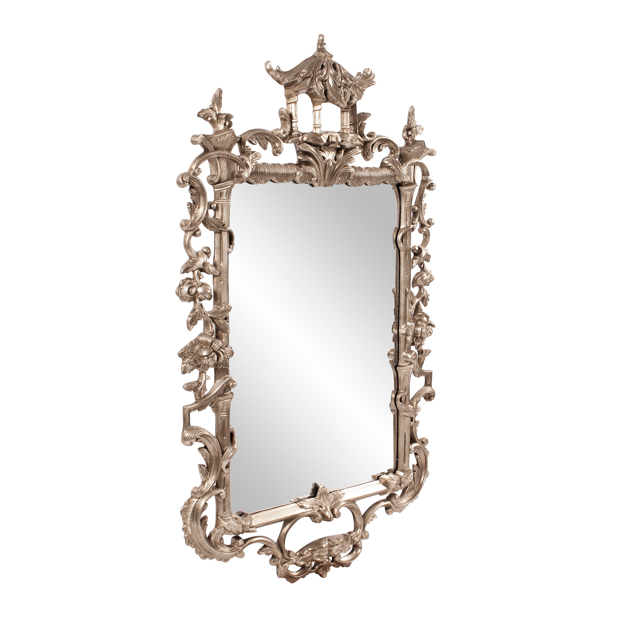 Howard Elliott Mirrors Pagoda Mirror 51280 | Hickory