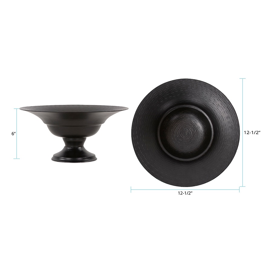 Howard Elliott The Hammered Em Dash Wide Rim Shallow Bowl, Small 35326
