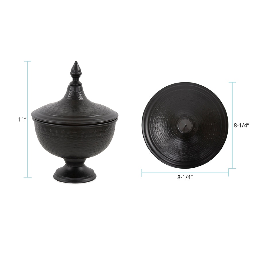 Howard Elliott The Hammered Em Dash Covered Urn, Medium 35330