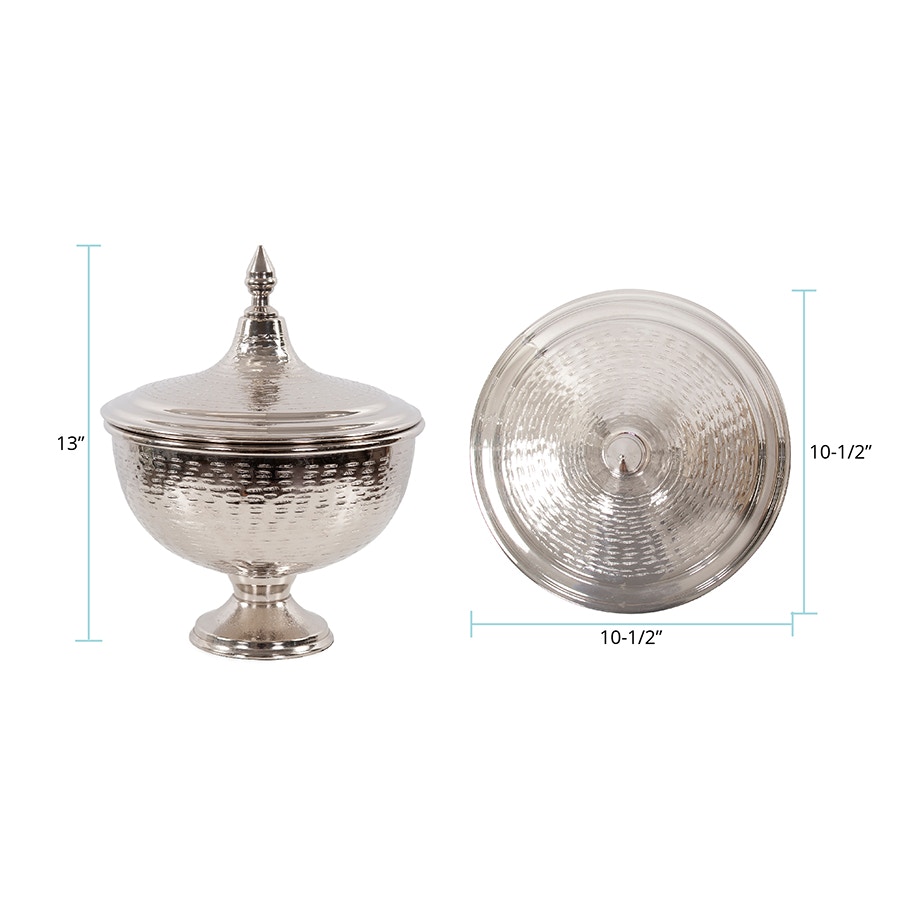Howard Elliott The Hammered Em Dash Covered Urn, Large 35331