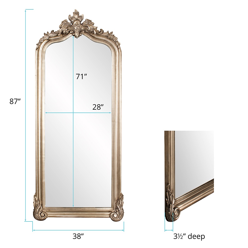 Howard Elliott Mirrors Tudor Mirror - Glossy Nickel 53073N
