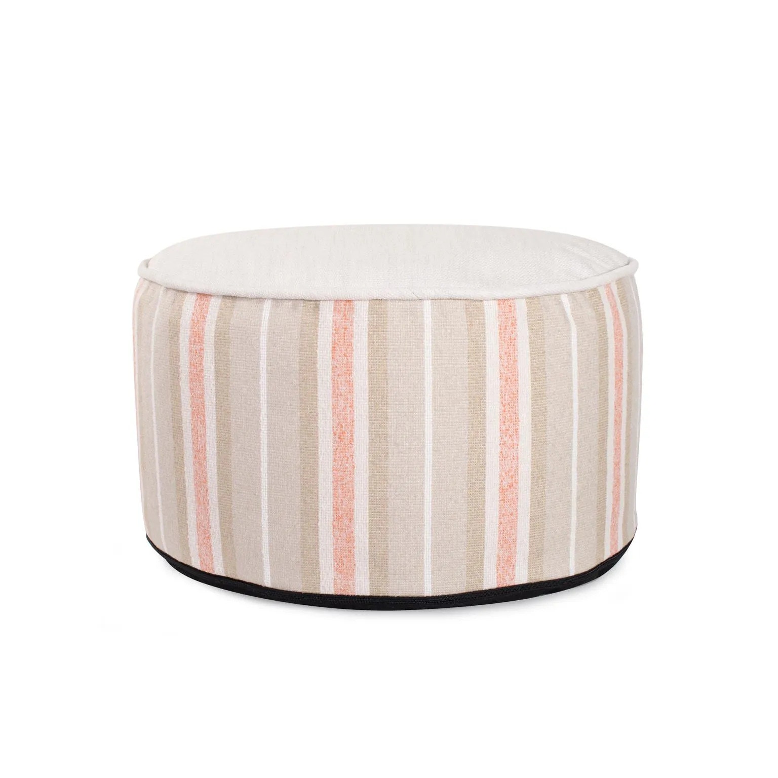 Howard Elliott Short Indoor/Outdoor Pouf Dune Terra Q871-1350