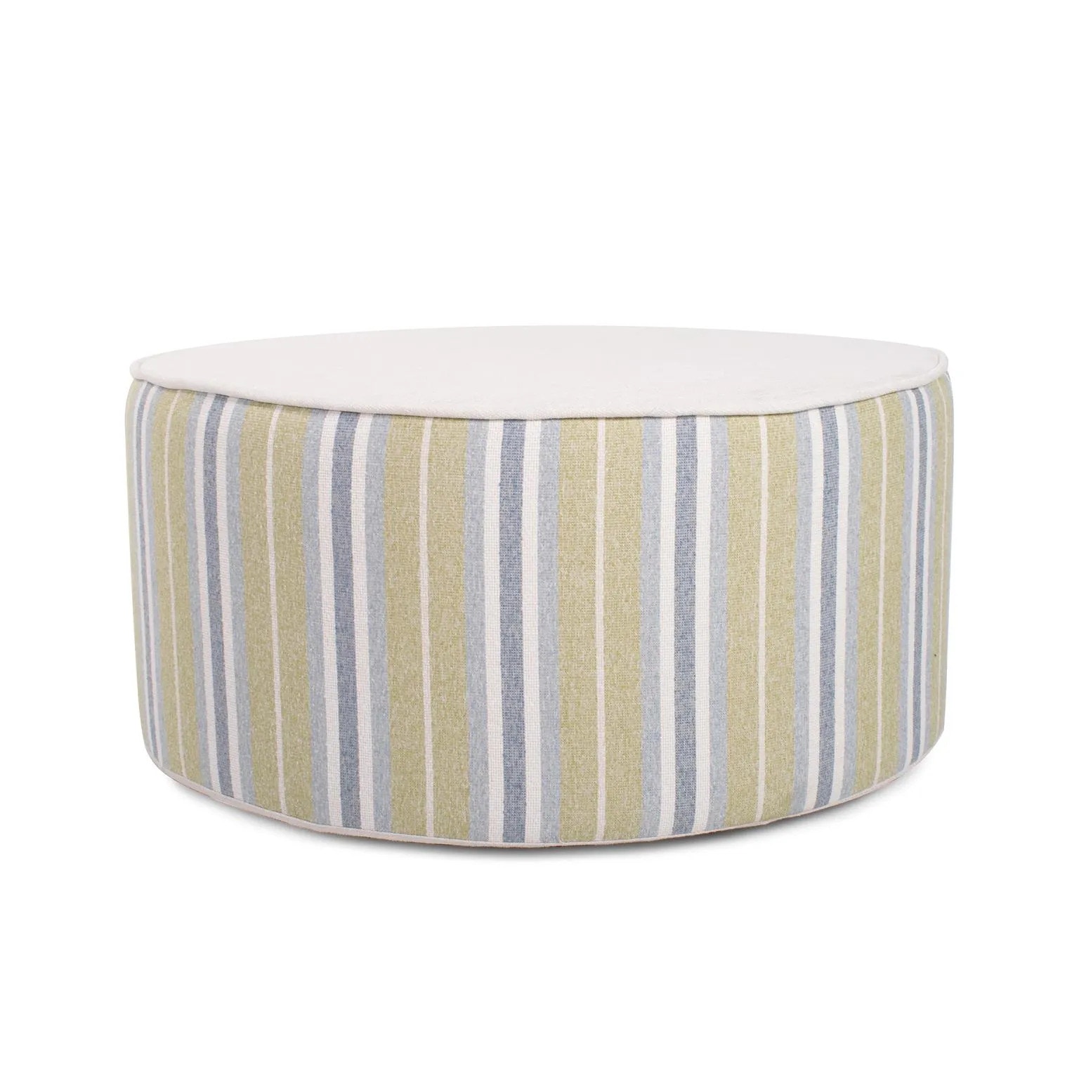 Howard Elliott Indoor/Outdoor Universal Round Ottoman Dune Moss Q132-1351
