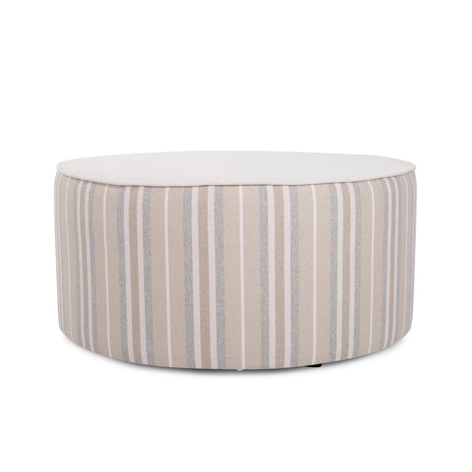 Howard Elliott Indoor/Outdoor Universal Round Ottoman Dune Sand Q132-1349