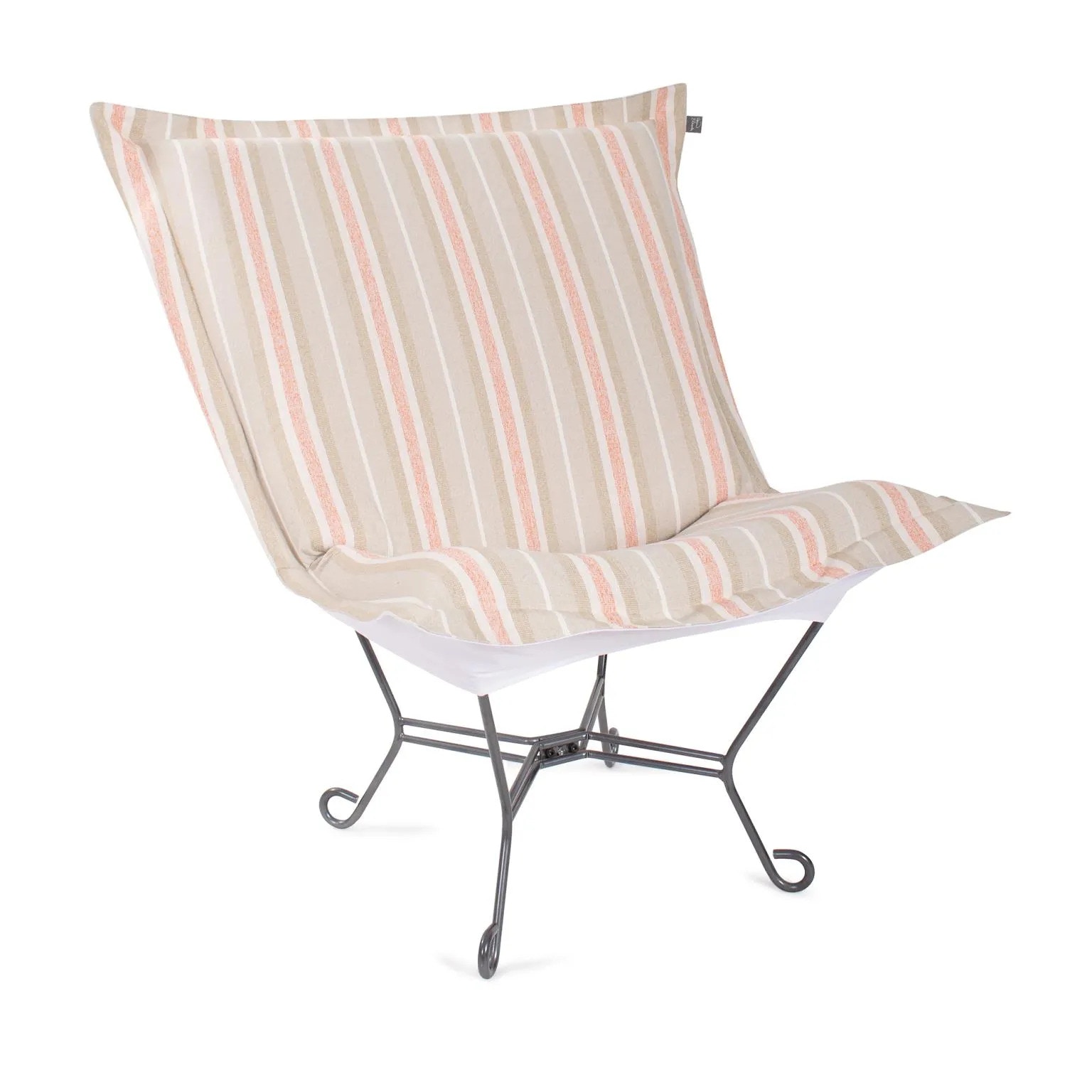 Howard Elliott Indoor/Outdoor Puff Scroll Chair Dune Terra Q500-1350