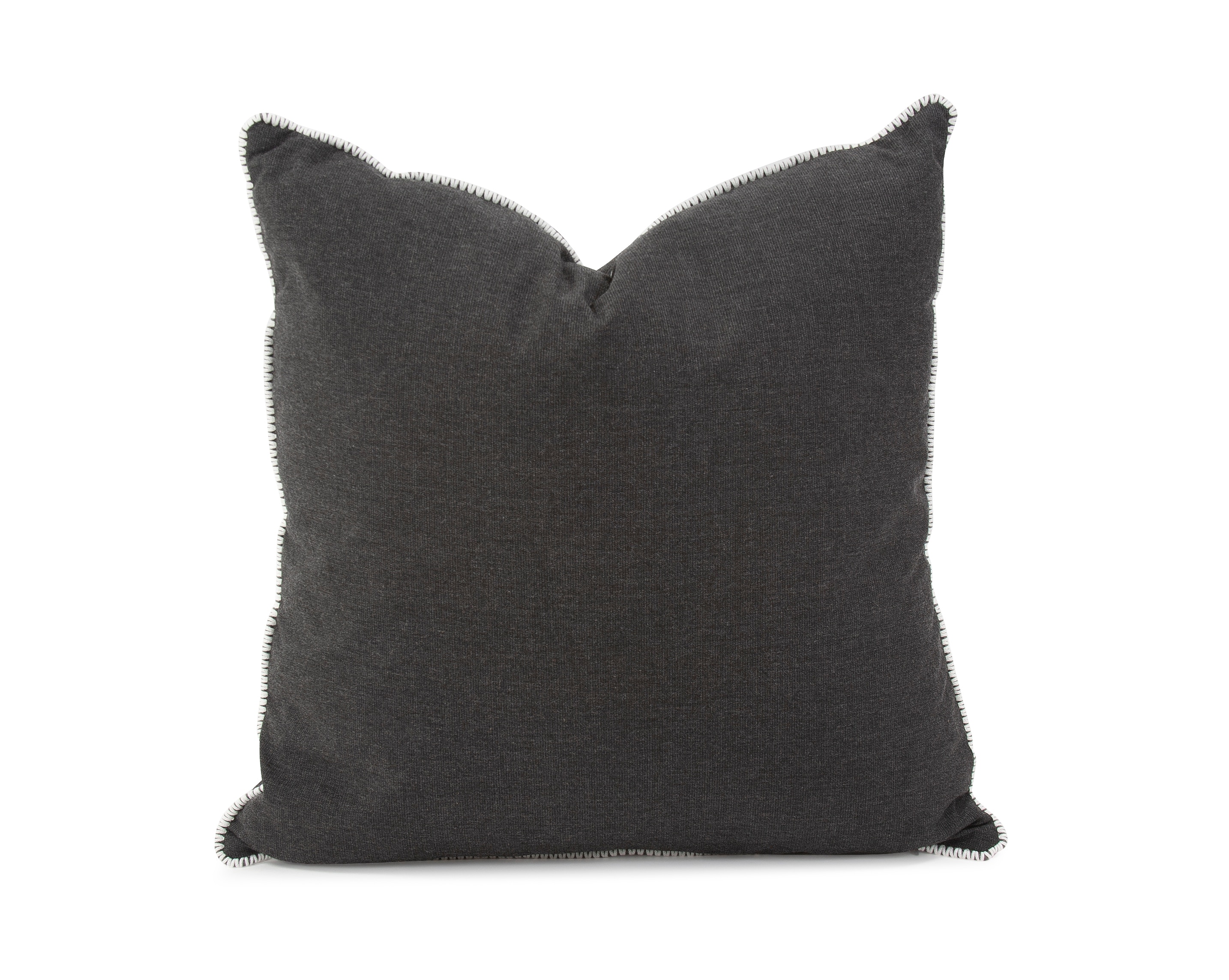 Howard Elliott 24 x 24 Outdoor Pillow with Dec Cord, Seascape Charcoal- Poly Insert Q3-460C