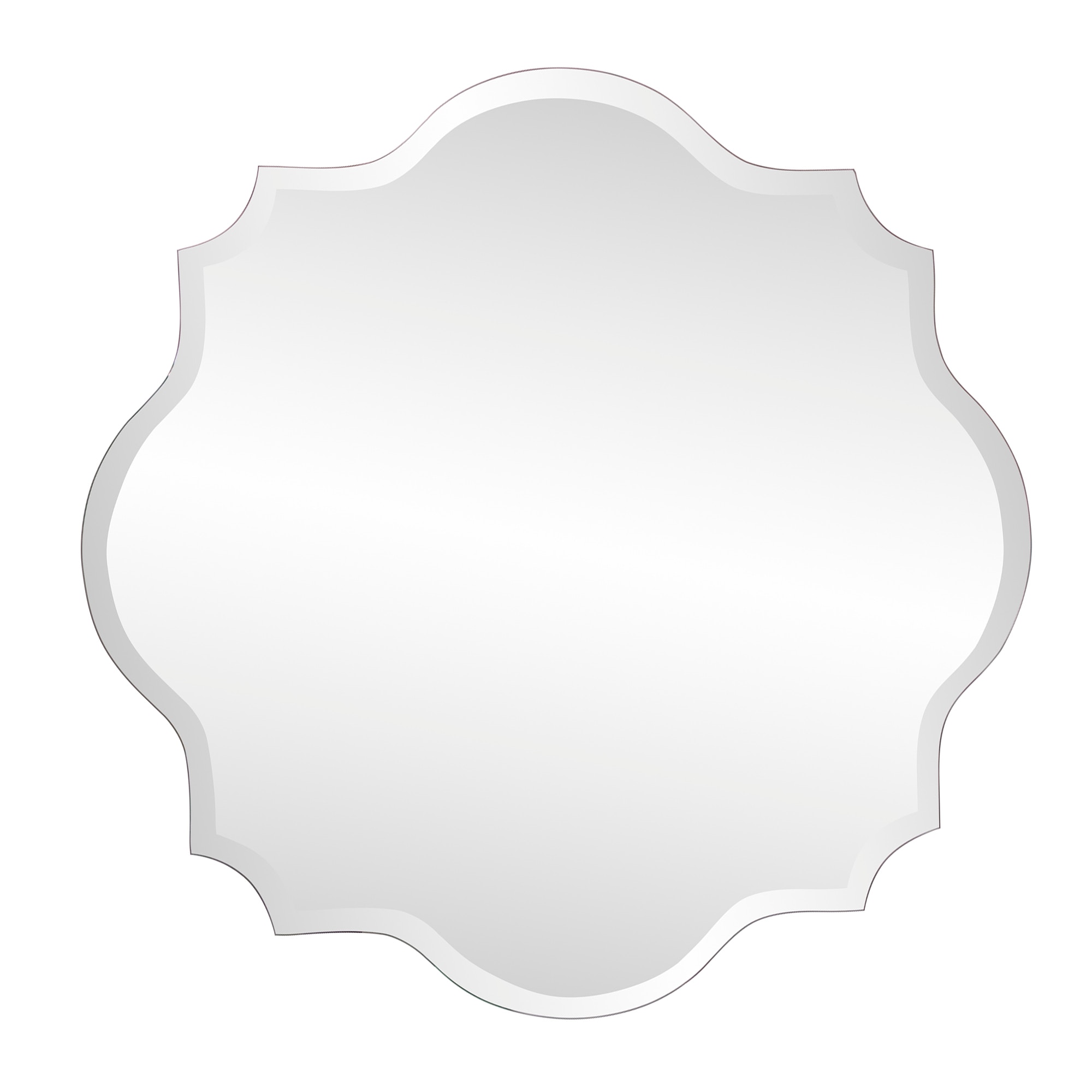 Howard Elliott Scalloped Frameless Mirror 36009