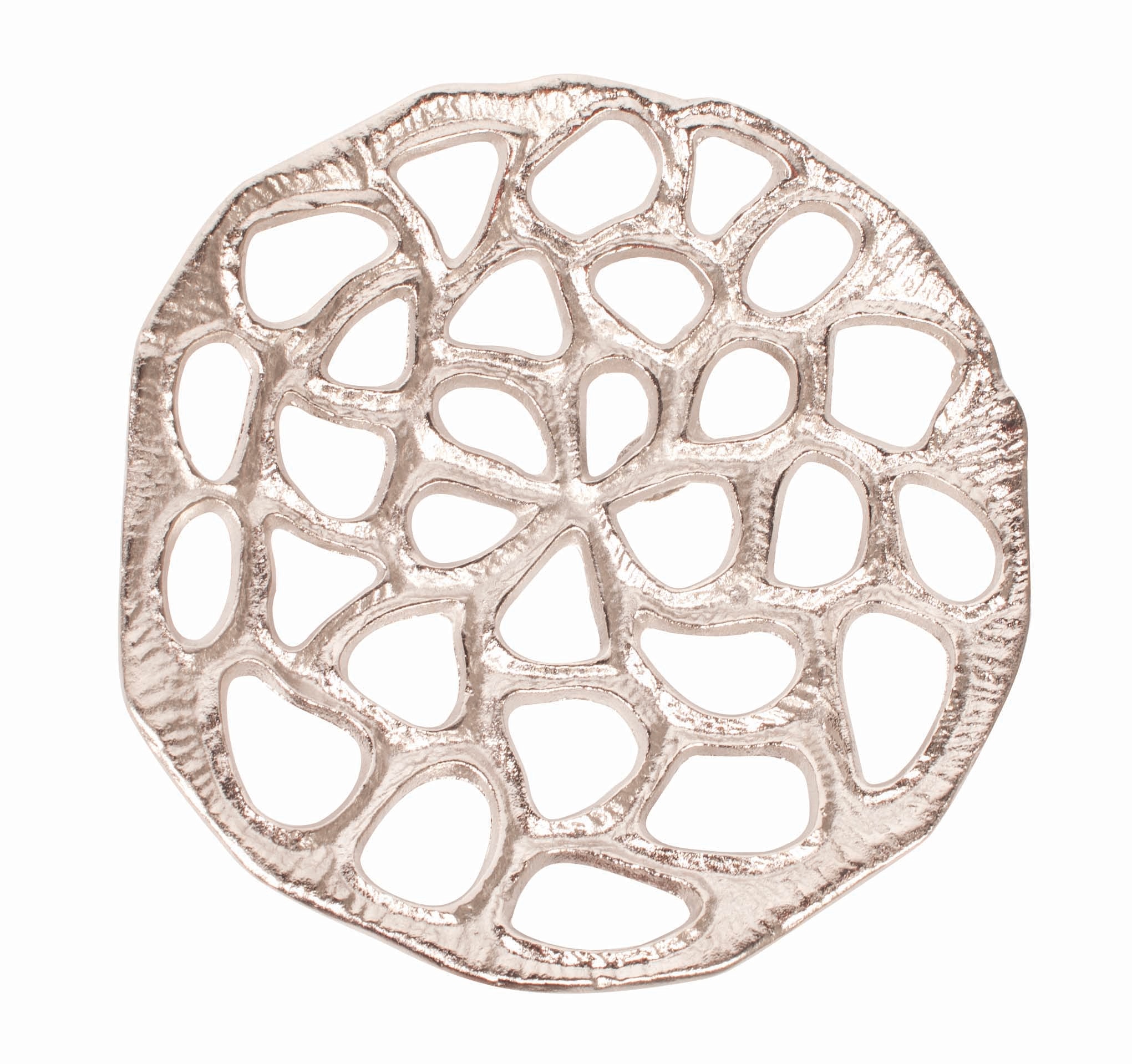 Howard Elliott Nickel Plated Open Honeycomb Wall Art - Small 51004