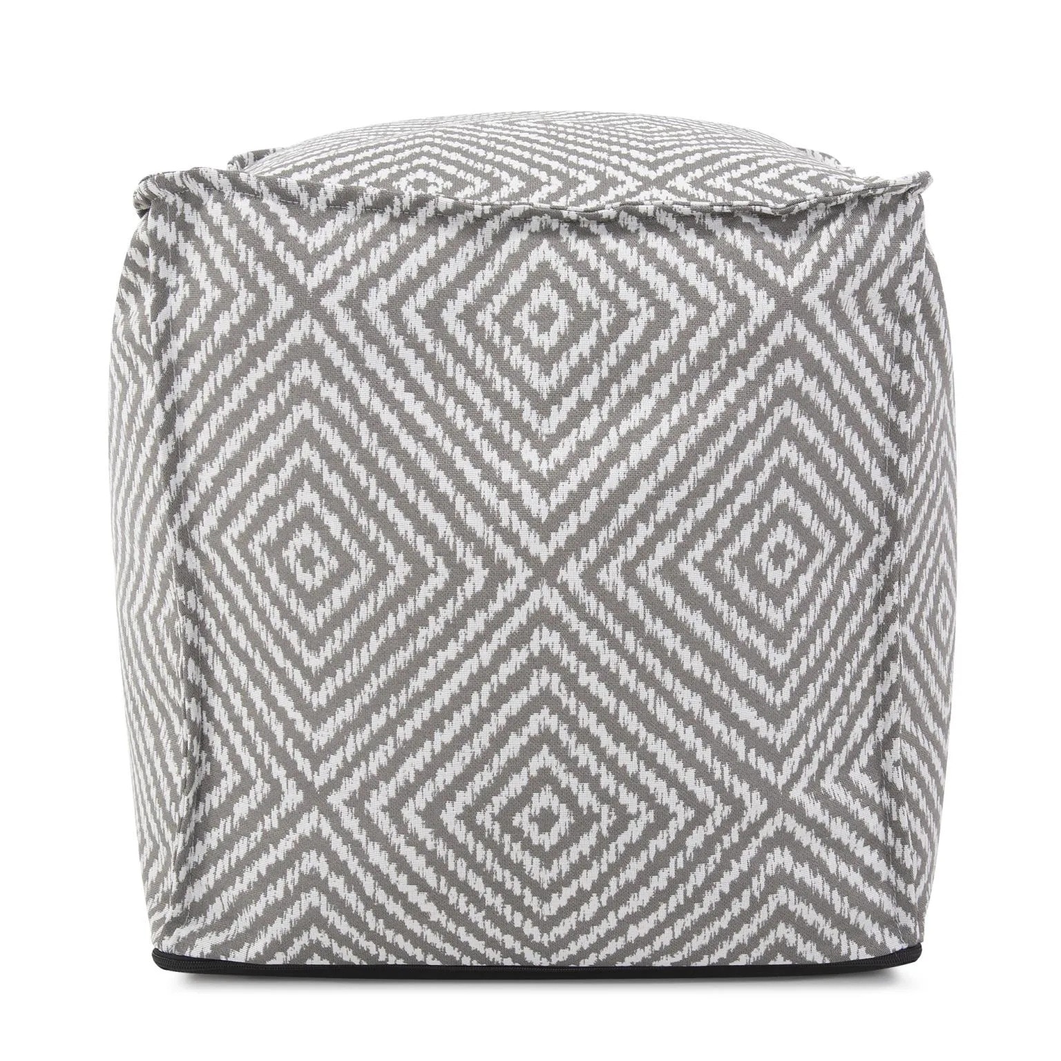 Howard Elliott Outdoor Square Pouf Helm Pewter Q873-1281