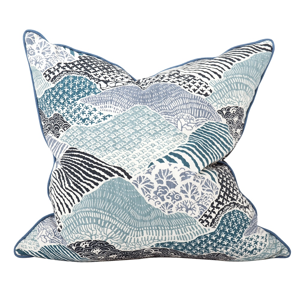 Howard Elliott 24 x 24 Pillow Windsor Park Ocean - Poly Insert 3-667