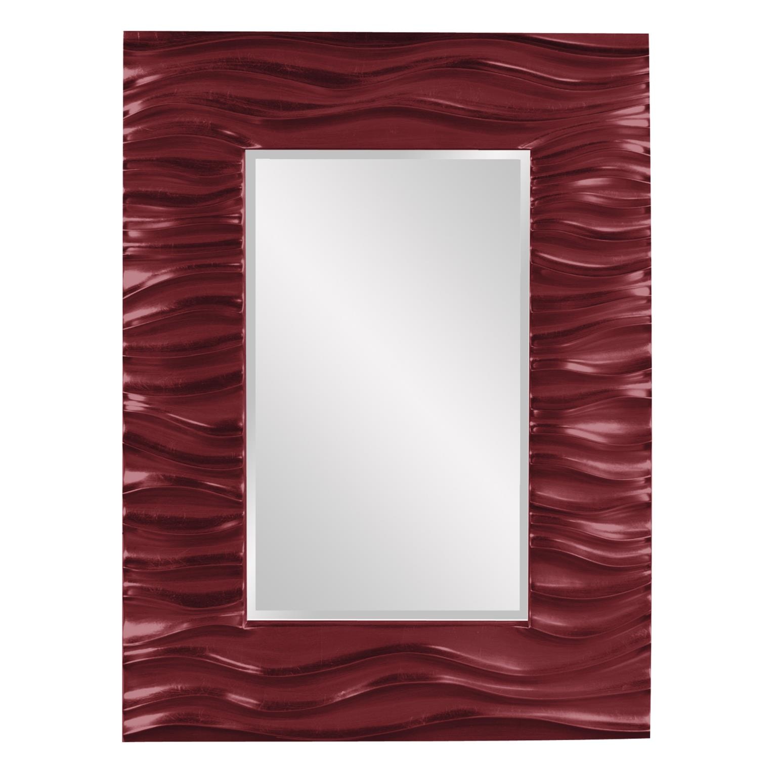 Howard Elliott Zenith Mirror - Glossy Burgundy 56042BU