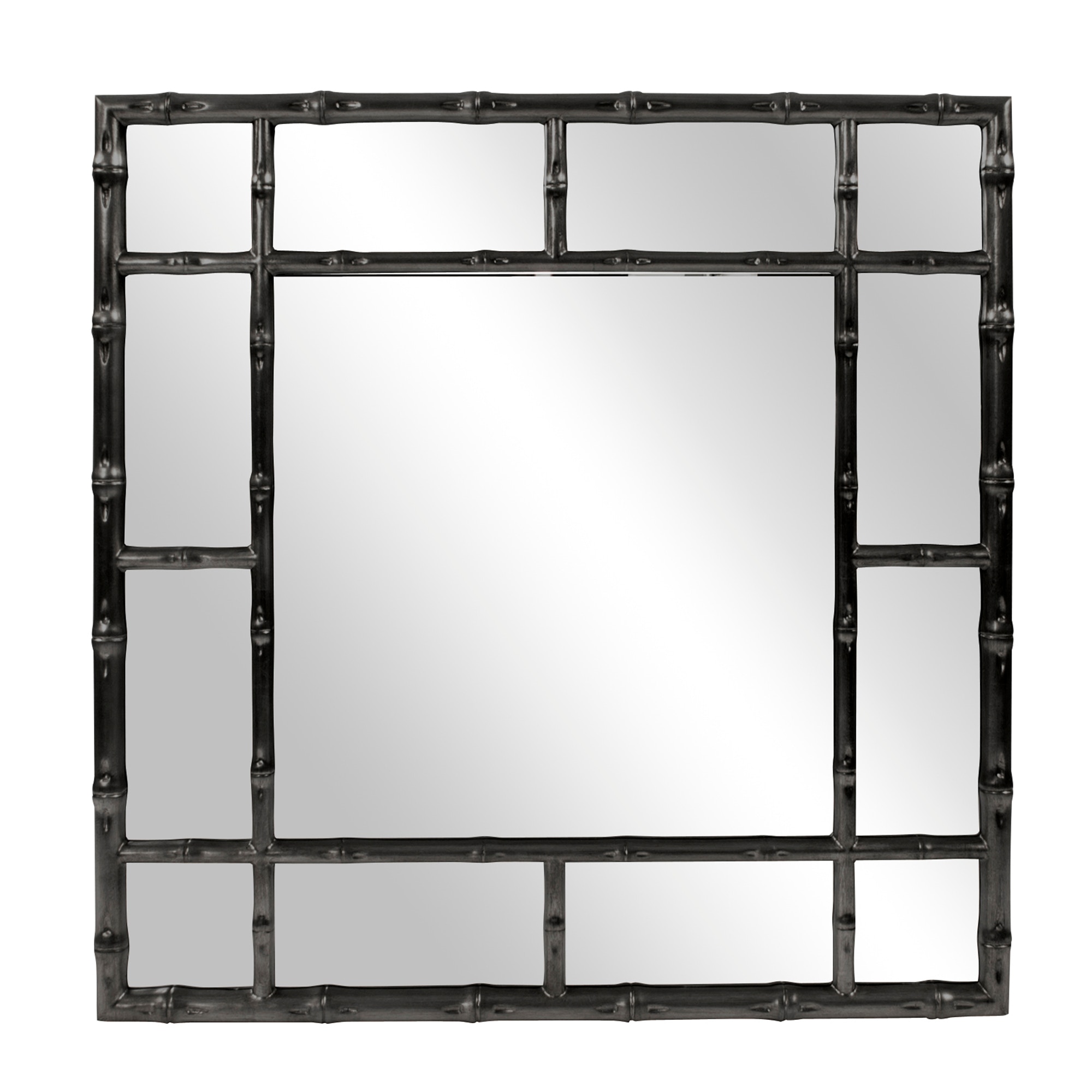 Howard Elliott Mirrors Bamboo Mirror - Glossy Black 92120BL