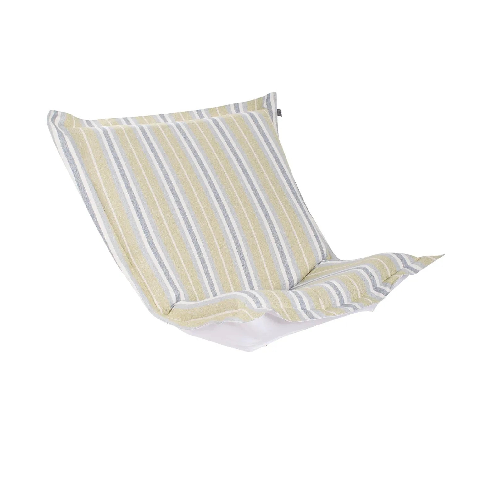 Howard Elliott Indoor/Outdoor Puff Scroll Chair Dune Moss Cover Only QC300-1351