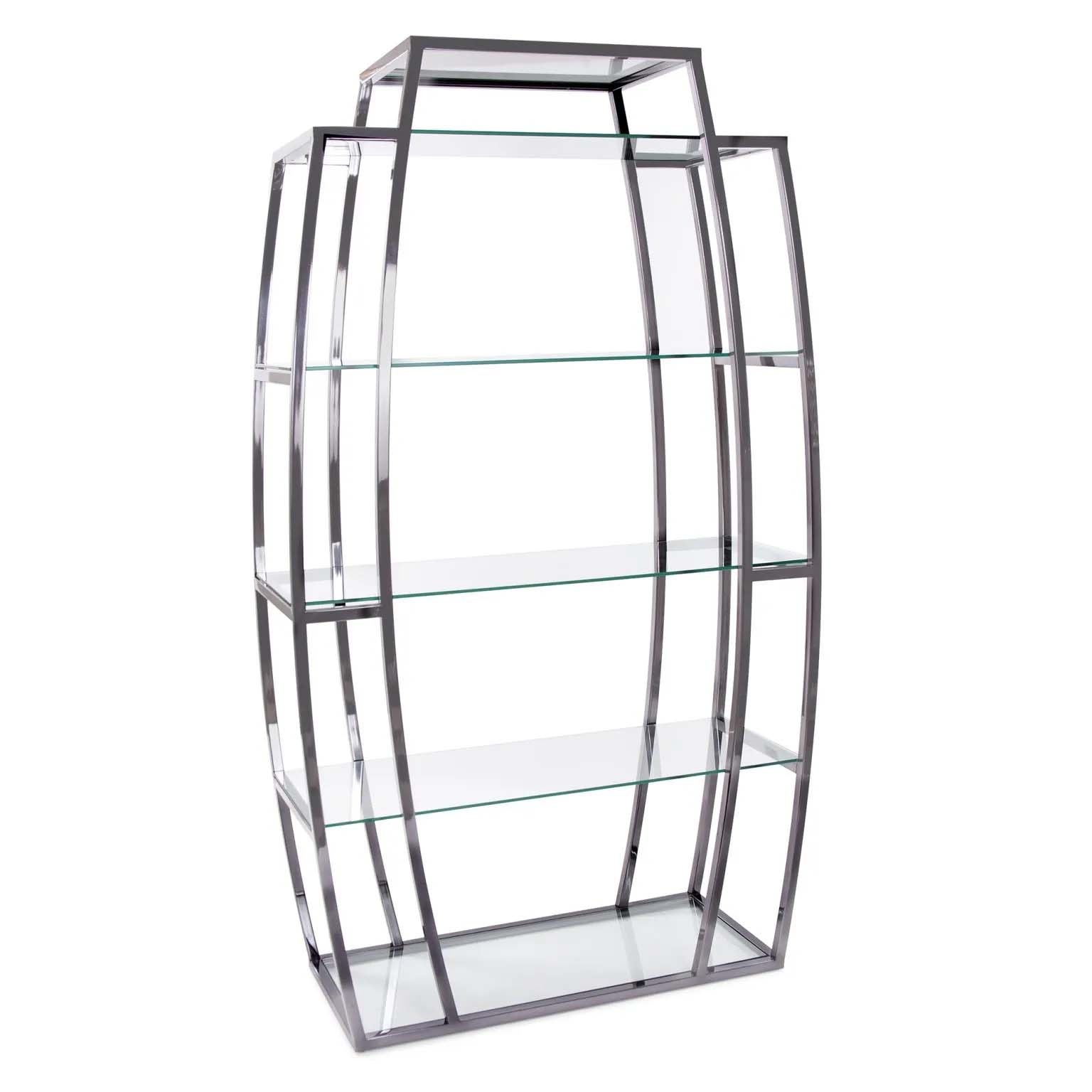 Howard Elliott Black Nickel Stainless Steel Etagere 58039