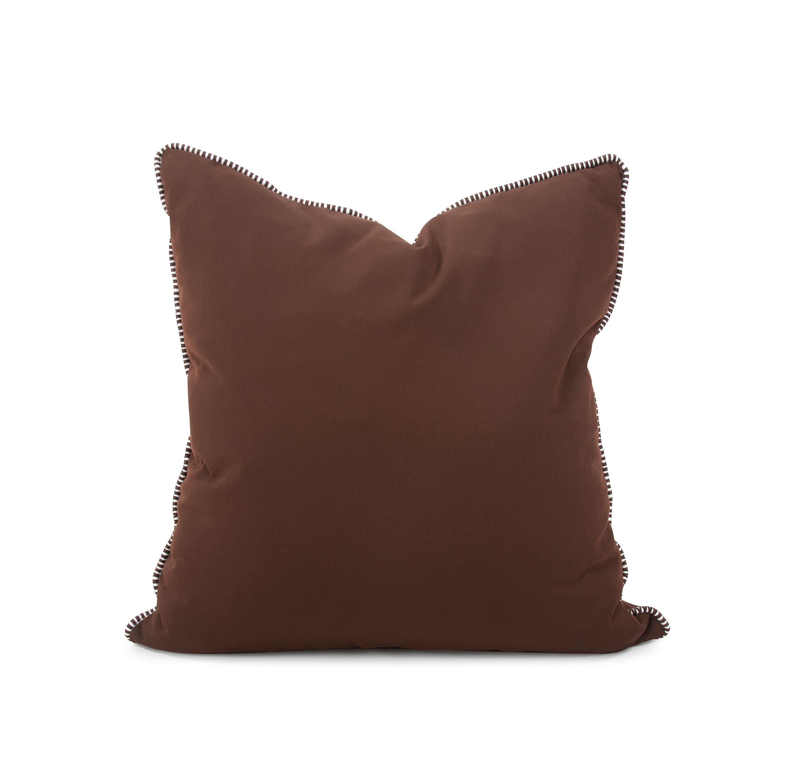 Howard Elliott 24 x 24 Outdoor Pillow with Dec Cord, Seascape Chocolate- Poly Insert Q3-462C