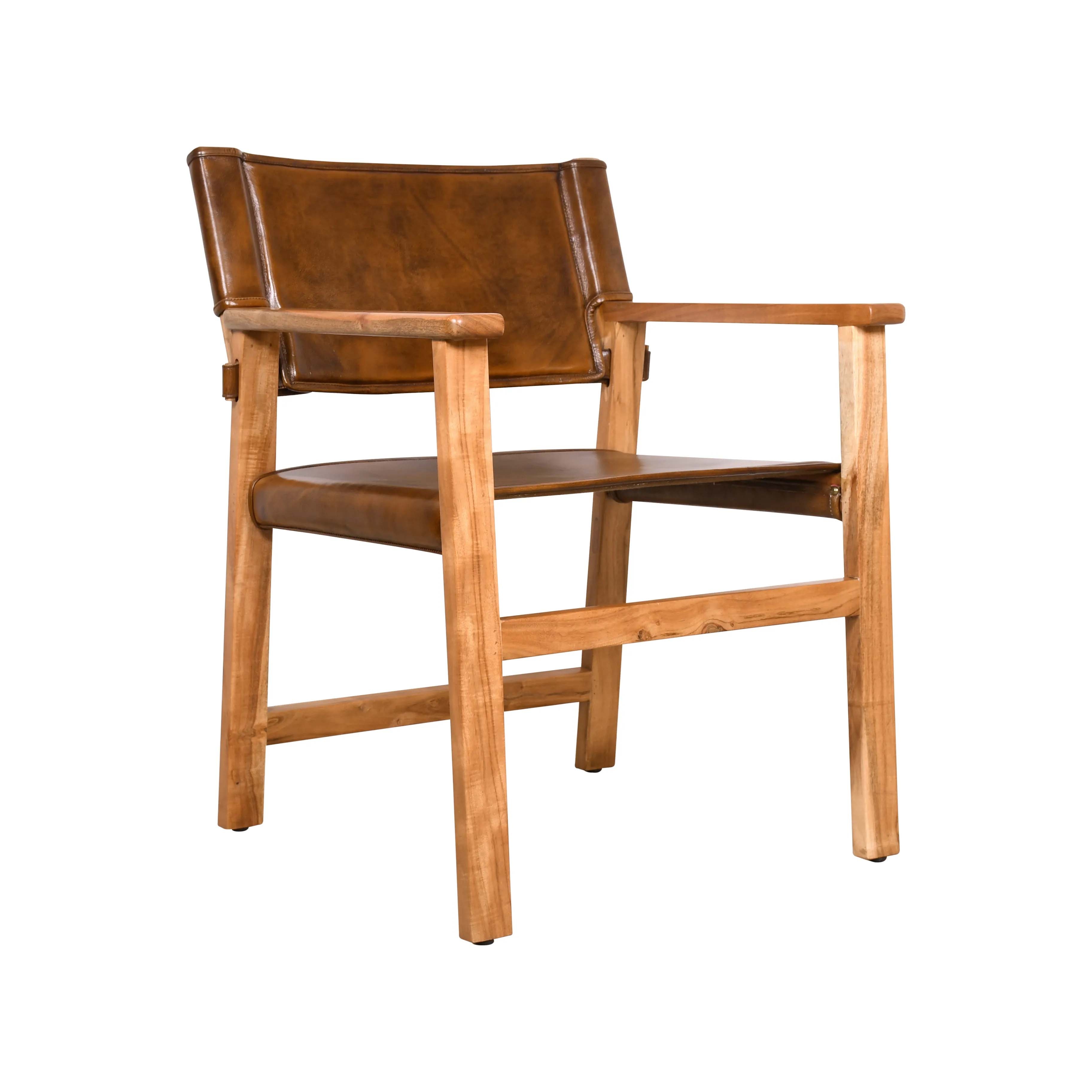 Howard Elliott Lambden Leather Side Chair 59034