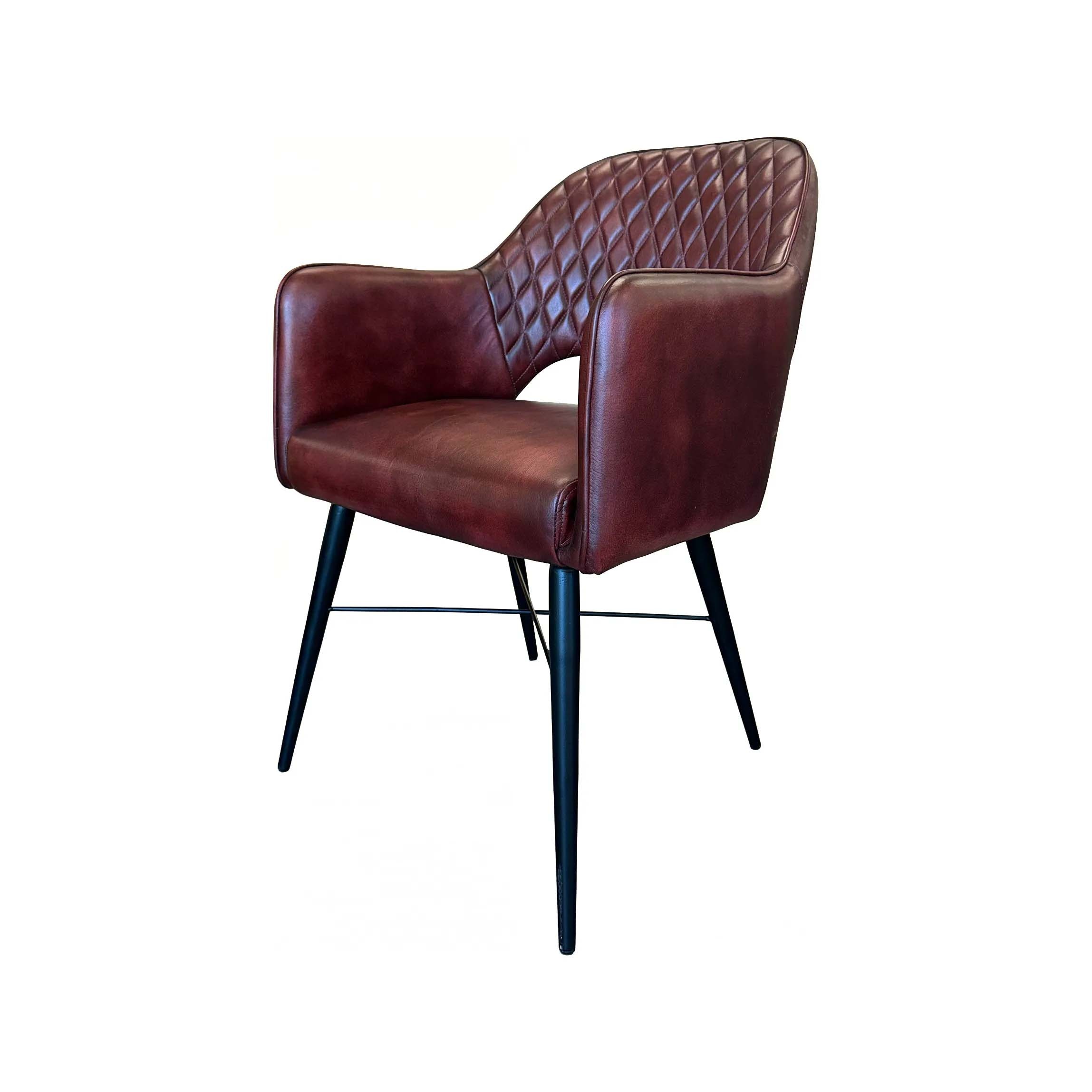 Howard Elliott Bordeaux Leather Chair 59046