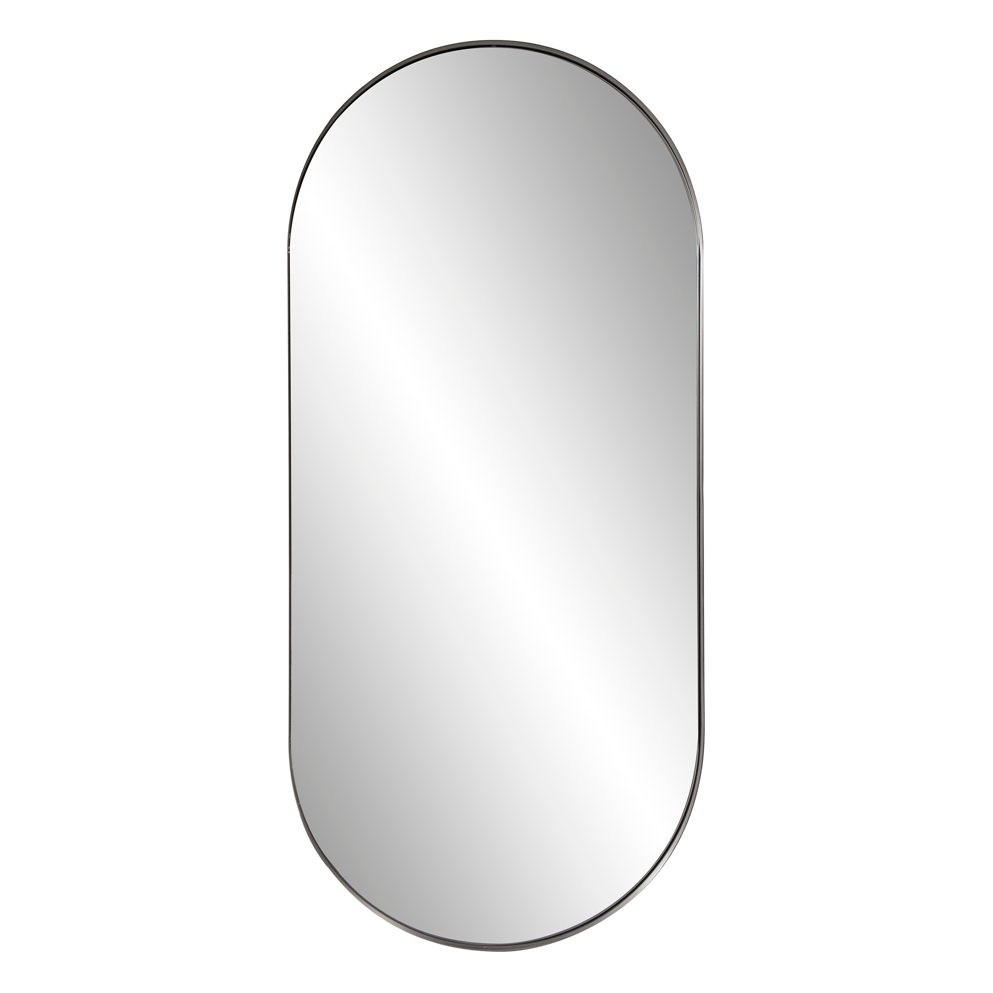 Howard Elliott Capsule Mirror in Brushed Silver 94070