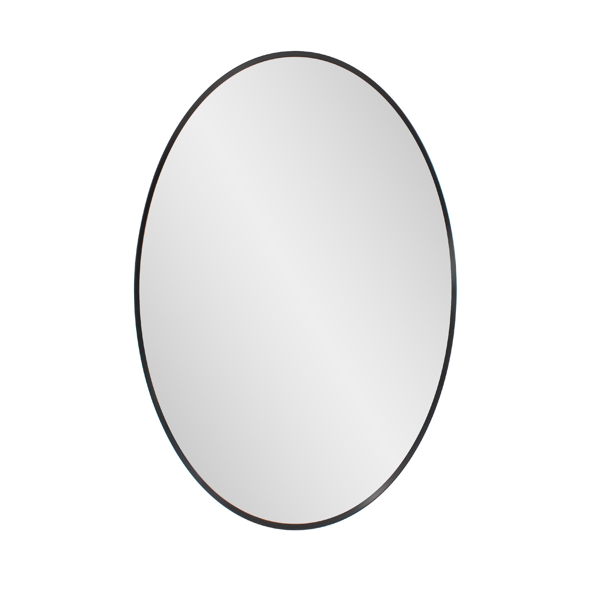 Howard Elliott Alumina Black Oval Mirror 66087